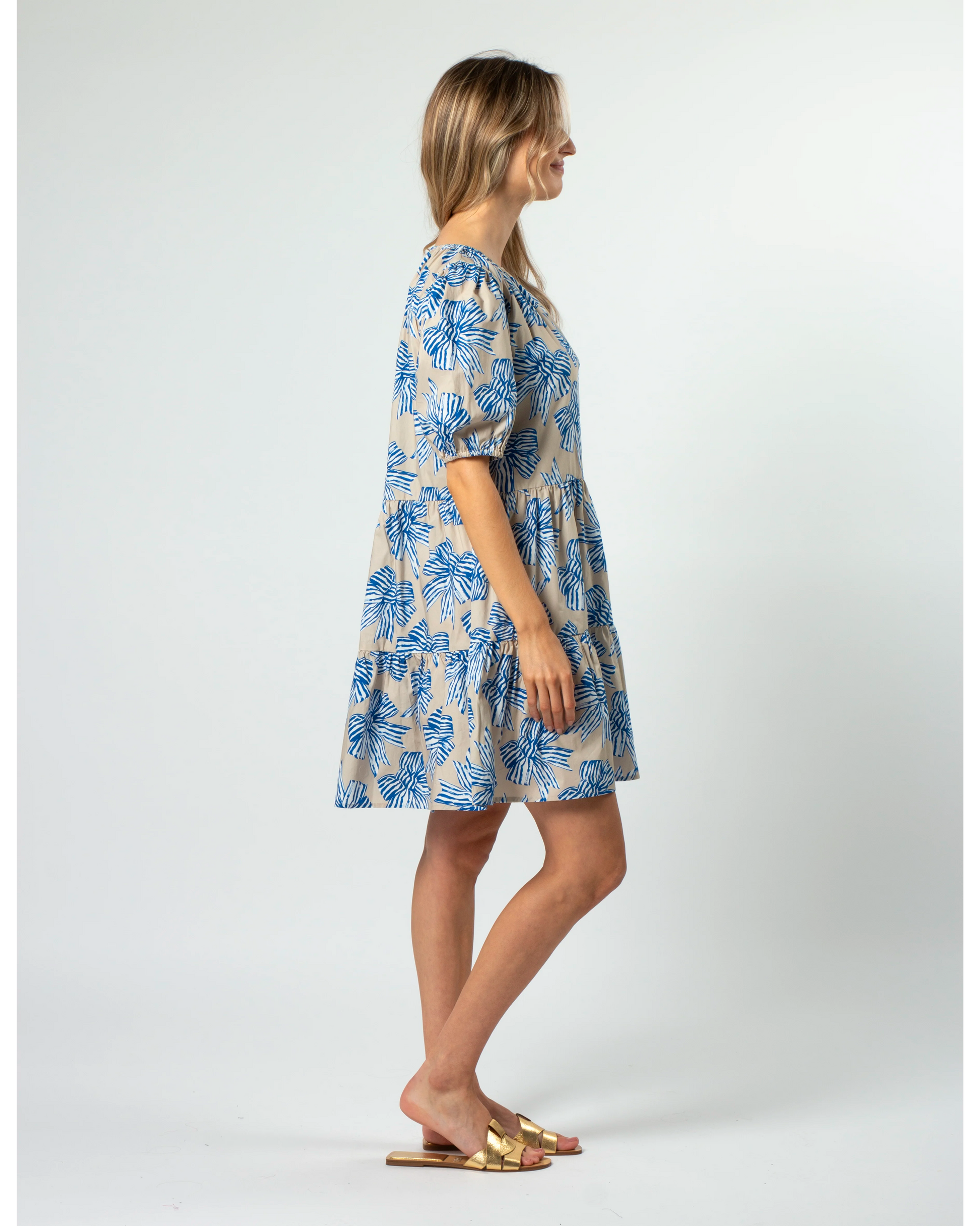 STELLA + GEMMA VENUS DRESS - BOWTIFUL BLUE - THE VOGUE STORE