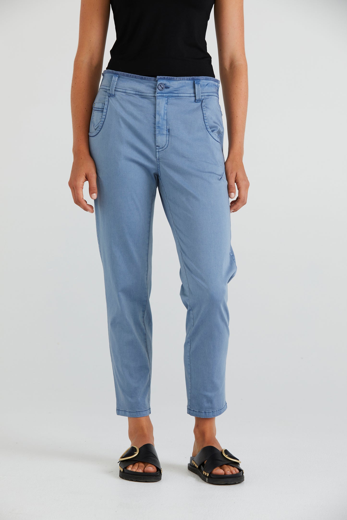 LANIA FLINT PANT - WEDGEWOOD - THE VOGUE STORE