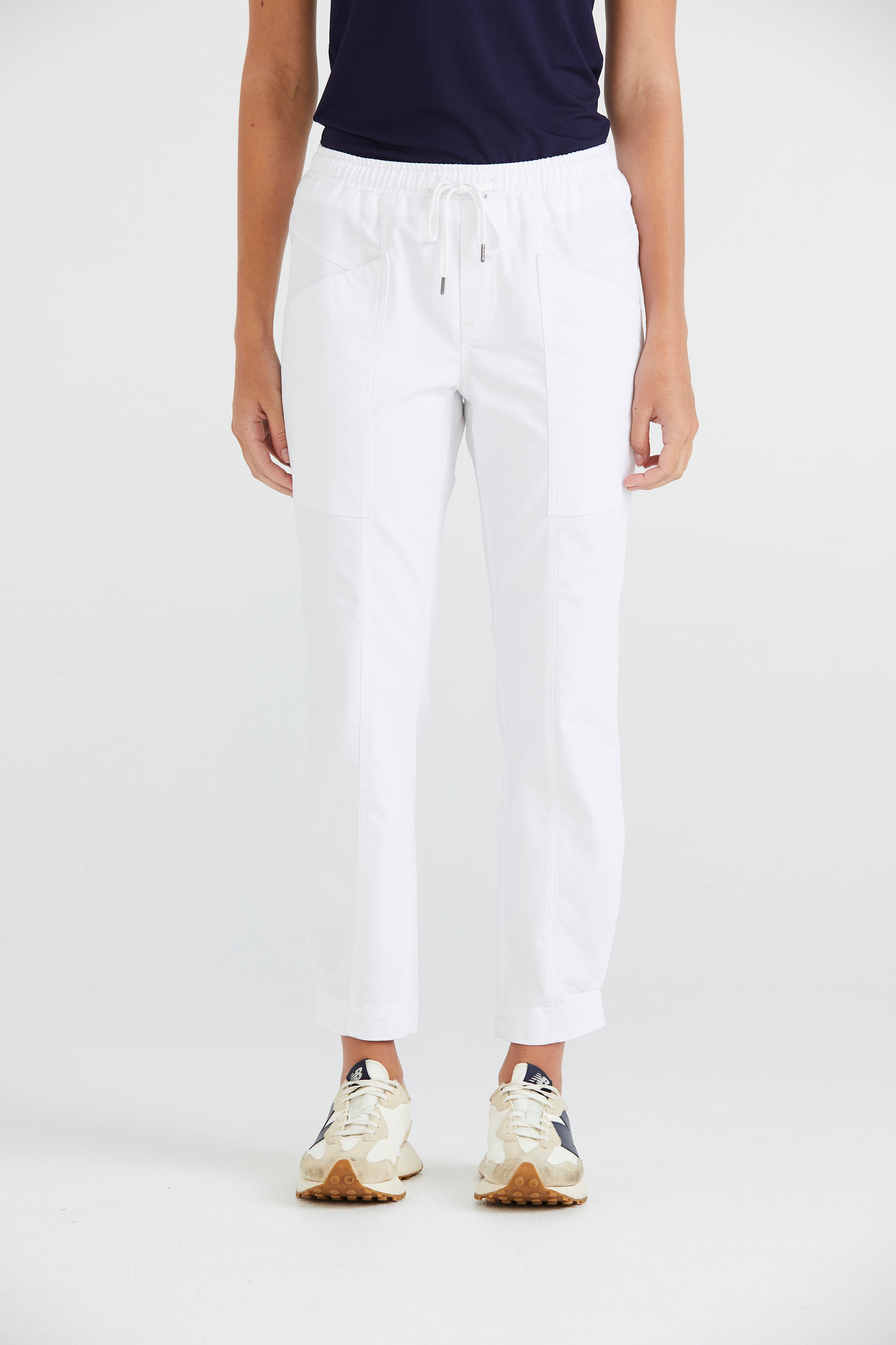 LANIA OXFORD JEAN - WHITE - THE VOGUE STORE