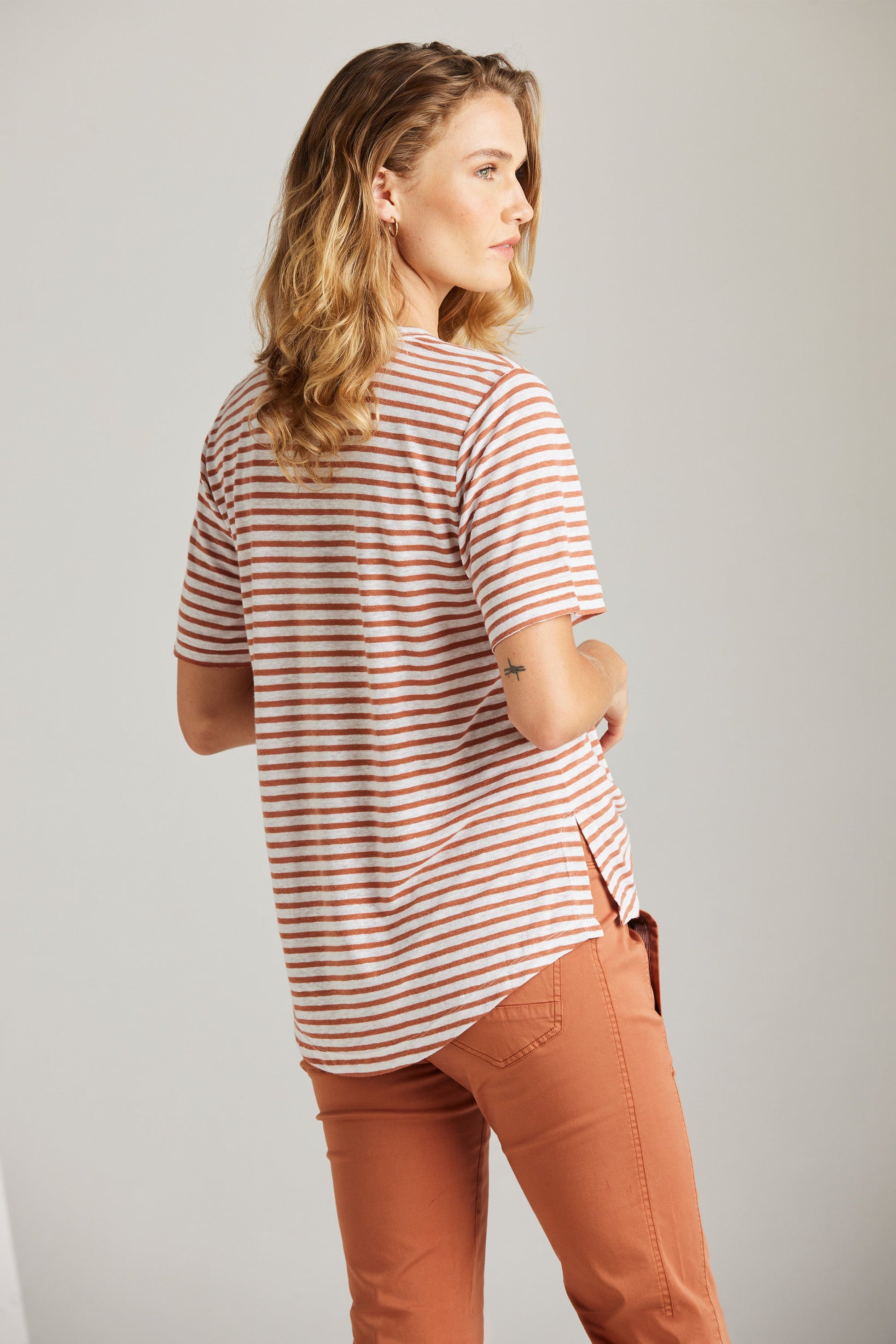 LANIA SPICE TOP - SPICE STRIPE