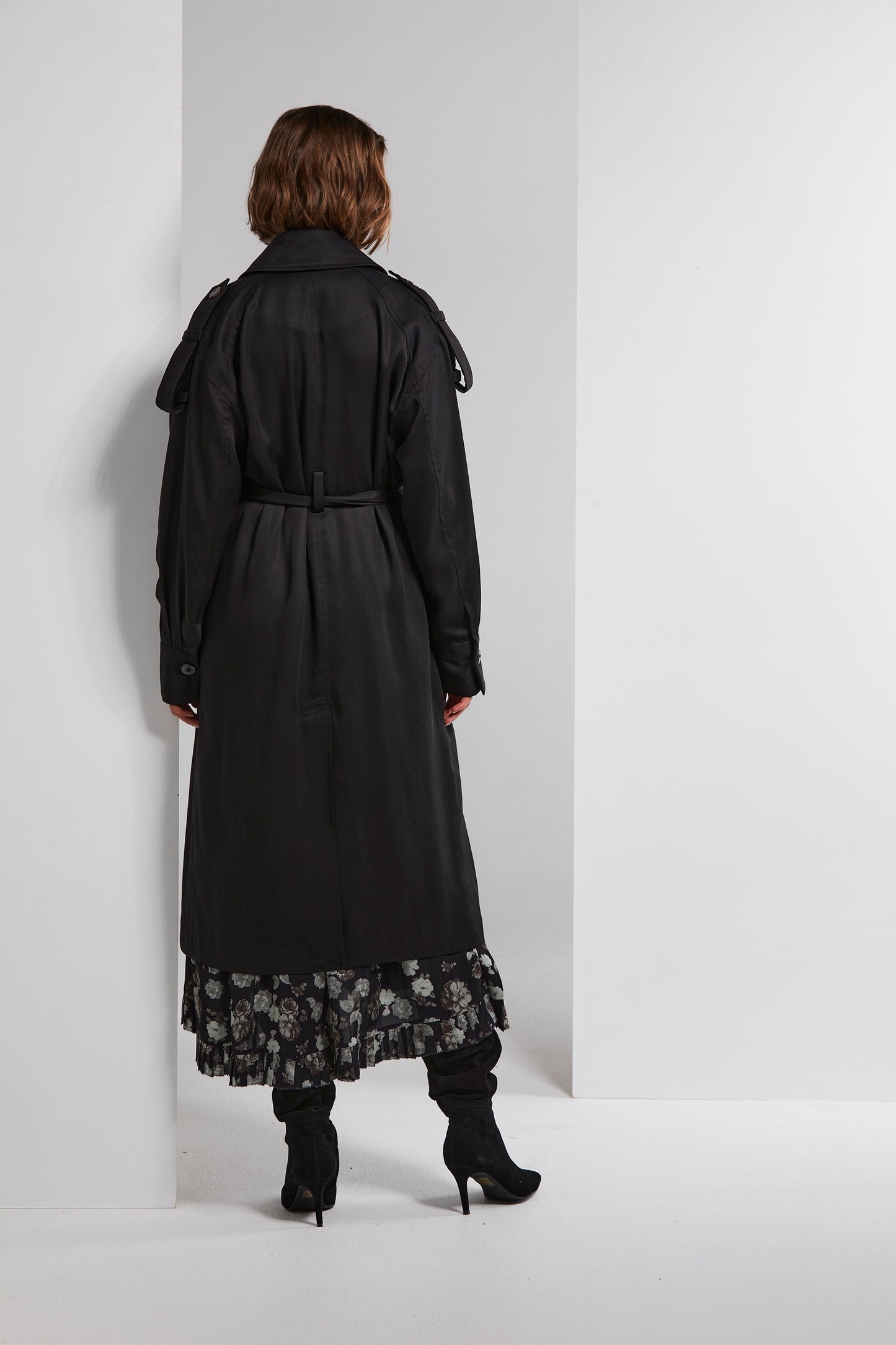 LANIA DUKE COAT - BLACK - THE VOGUE STORE