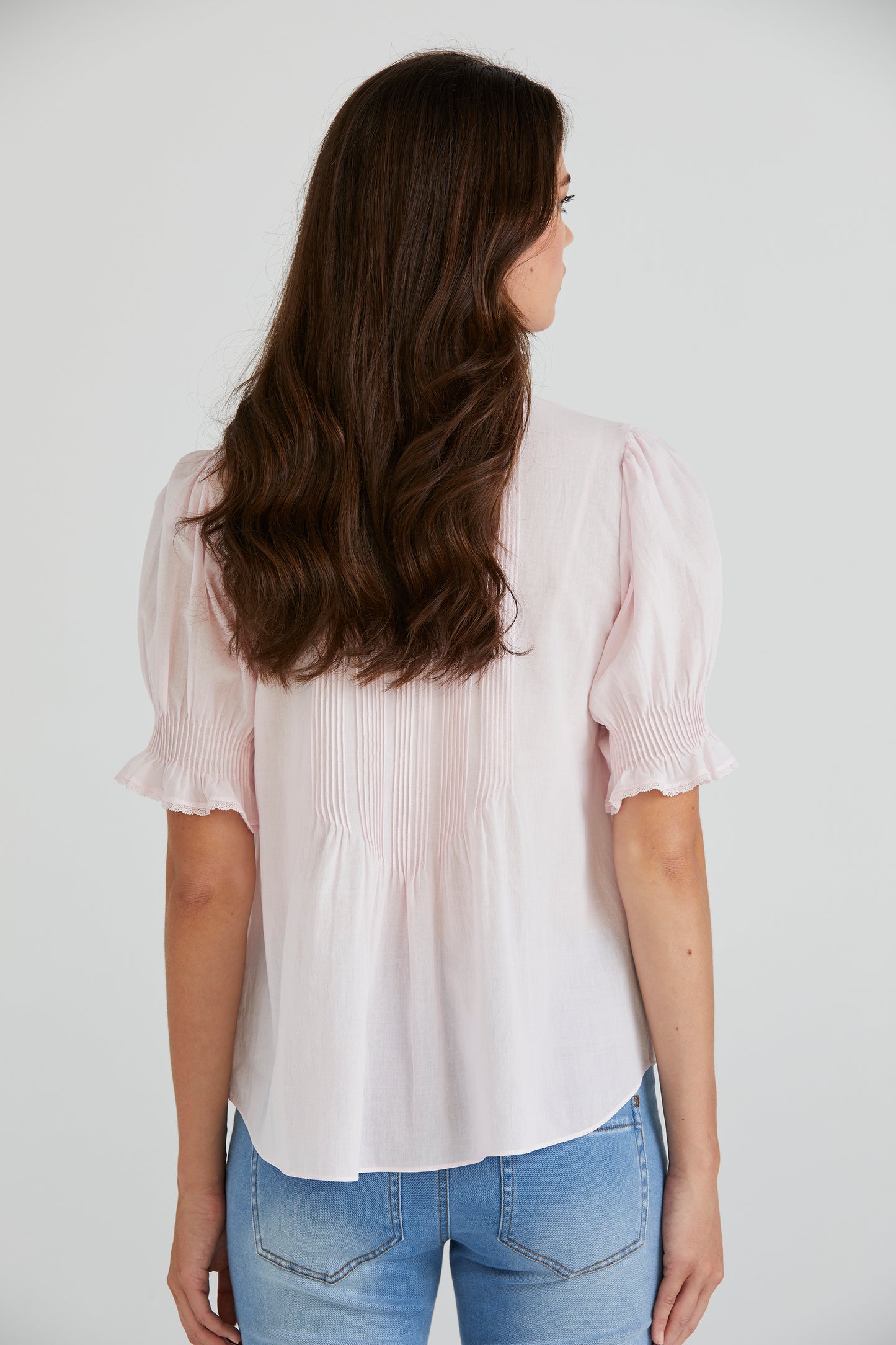 LANIA HEATHER SHIRT - BLUSH - THE VOGUE STORE