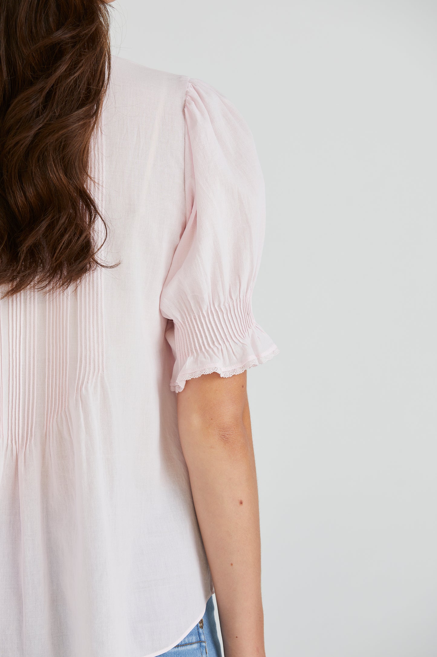 LANIA HEATHER SHIRT - BLUSH - THE VOGUE STORE