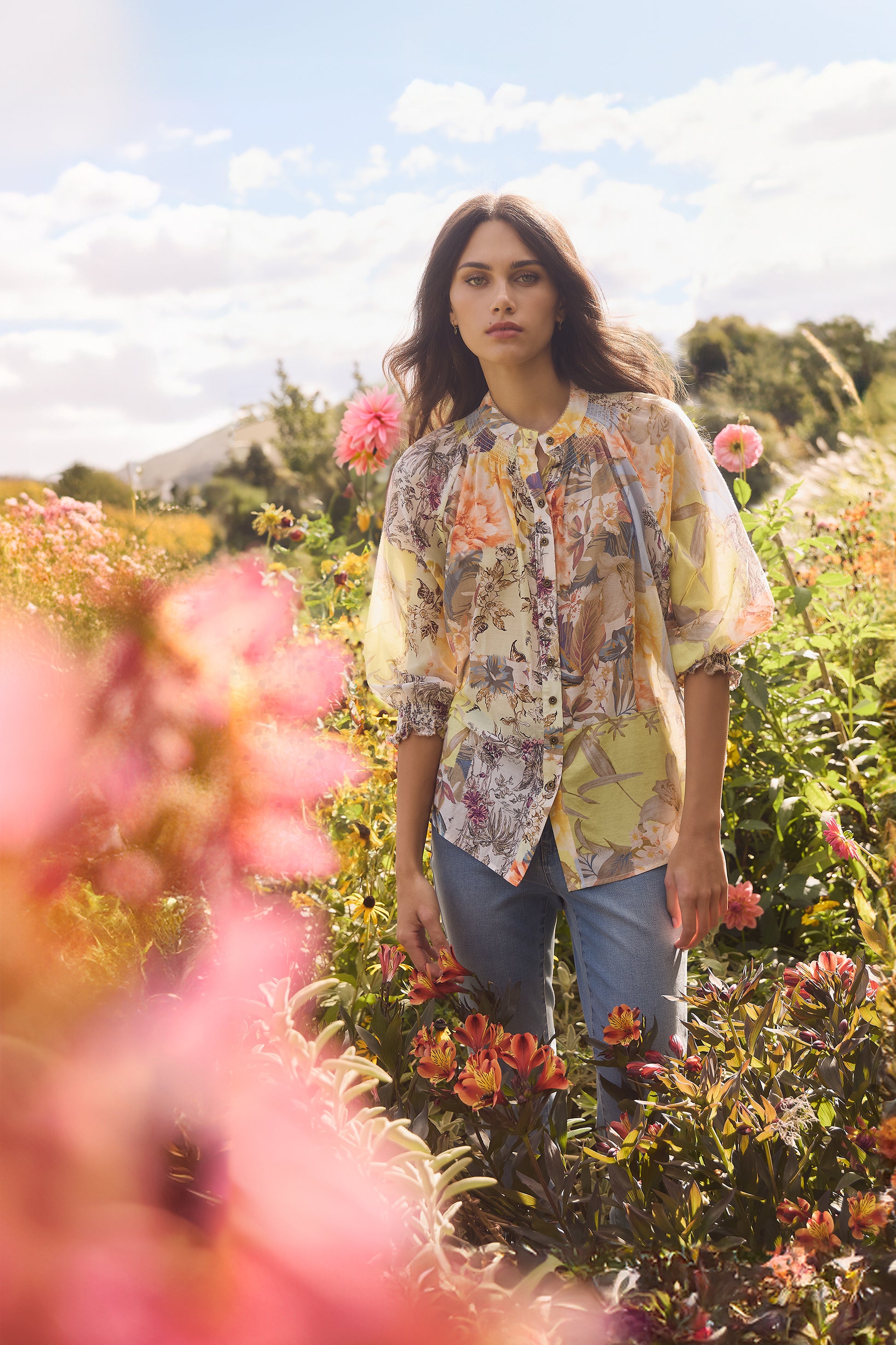 LANIA MONARCH SHIRT - MONARCH PRINT - THE VOGUE 