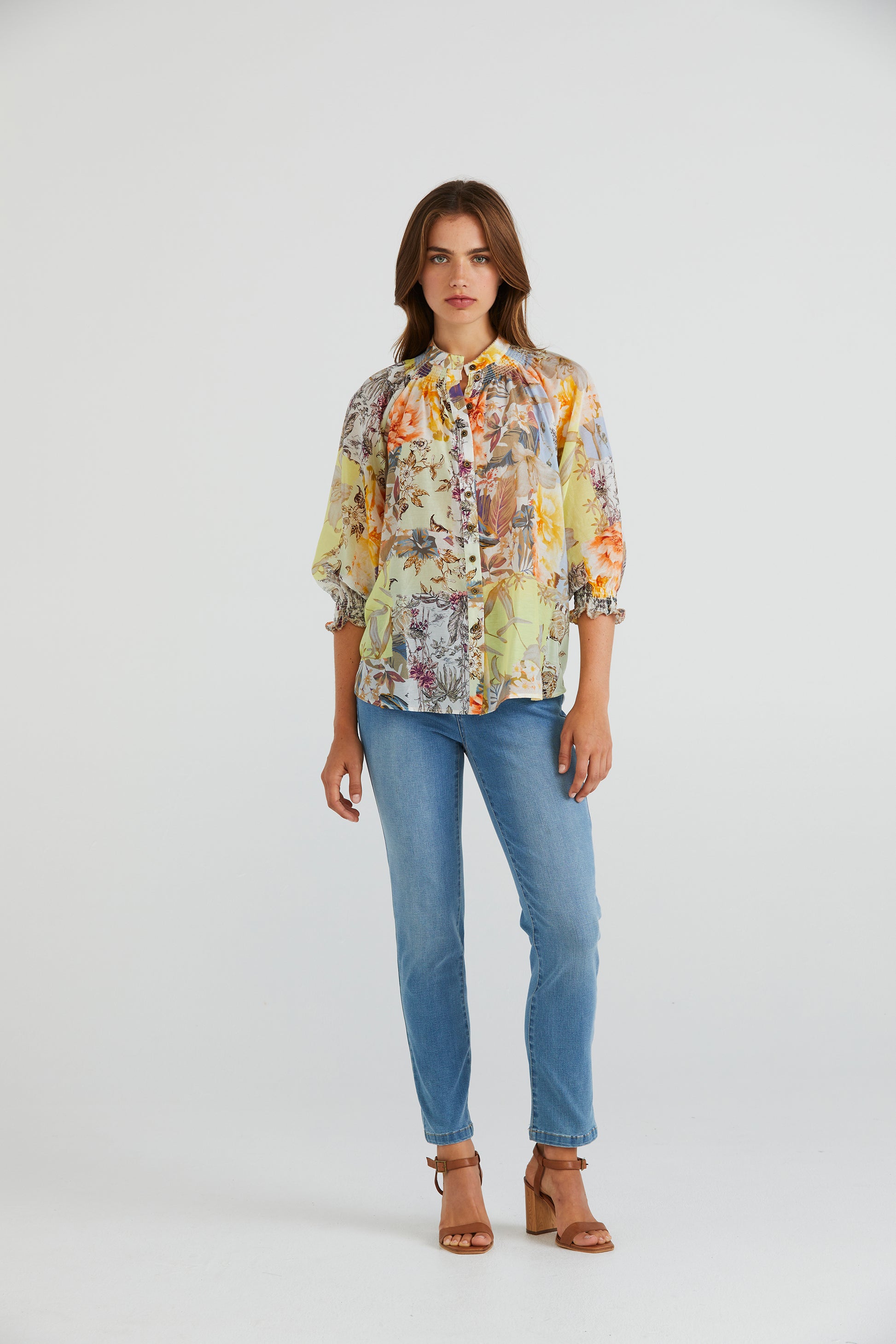 LANIA MONARCH SHIRT - MONARCH PRINT - THE VOGUE STORE