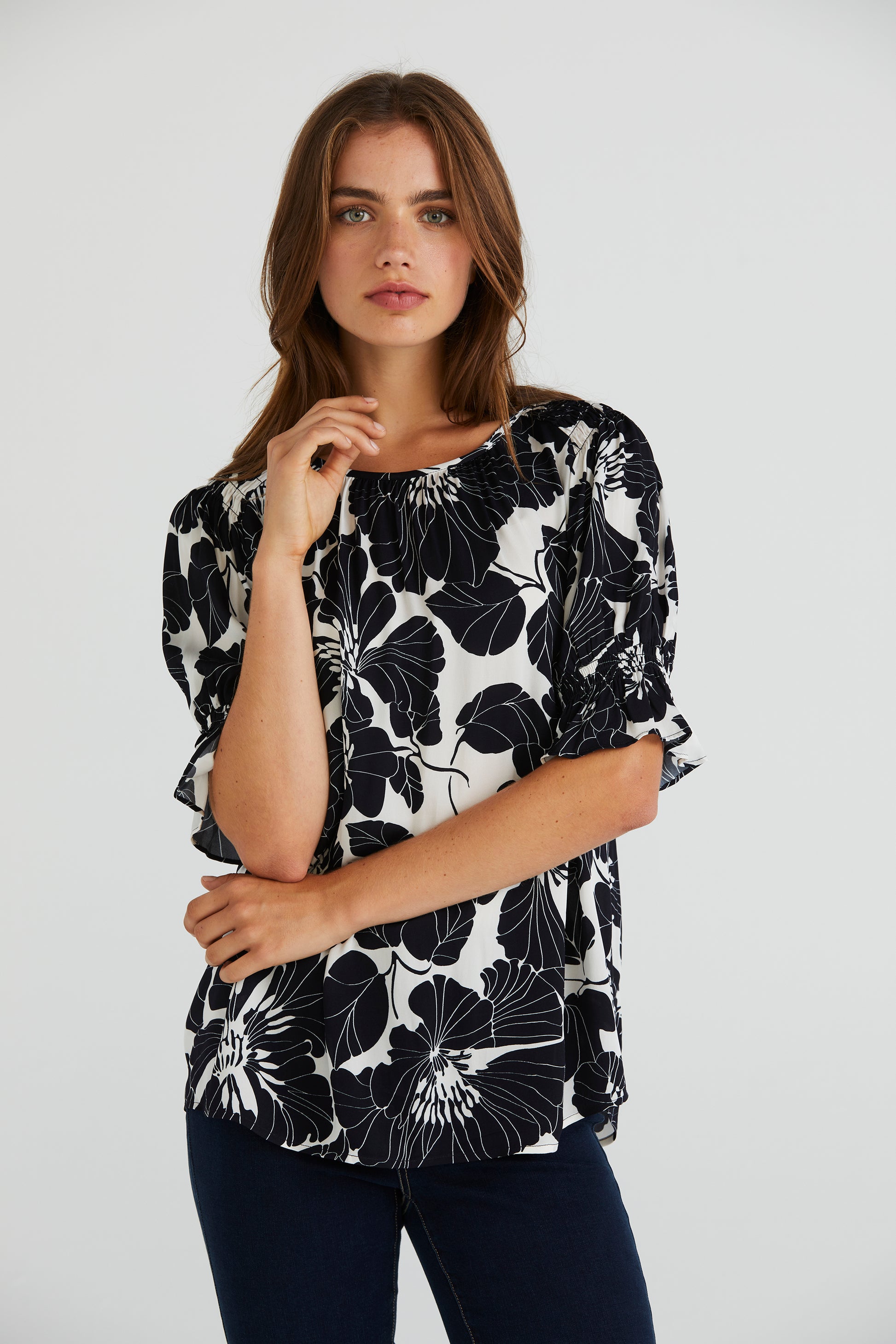 LANIA PLAZA TOP - PLAZA PRINT - THE VOGUE STORE