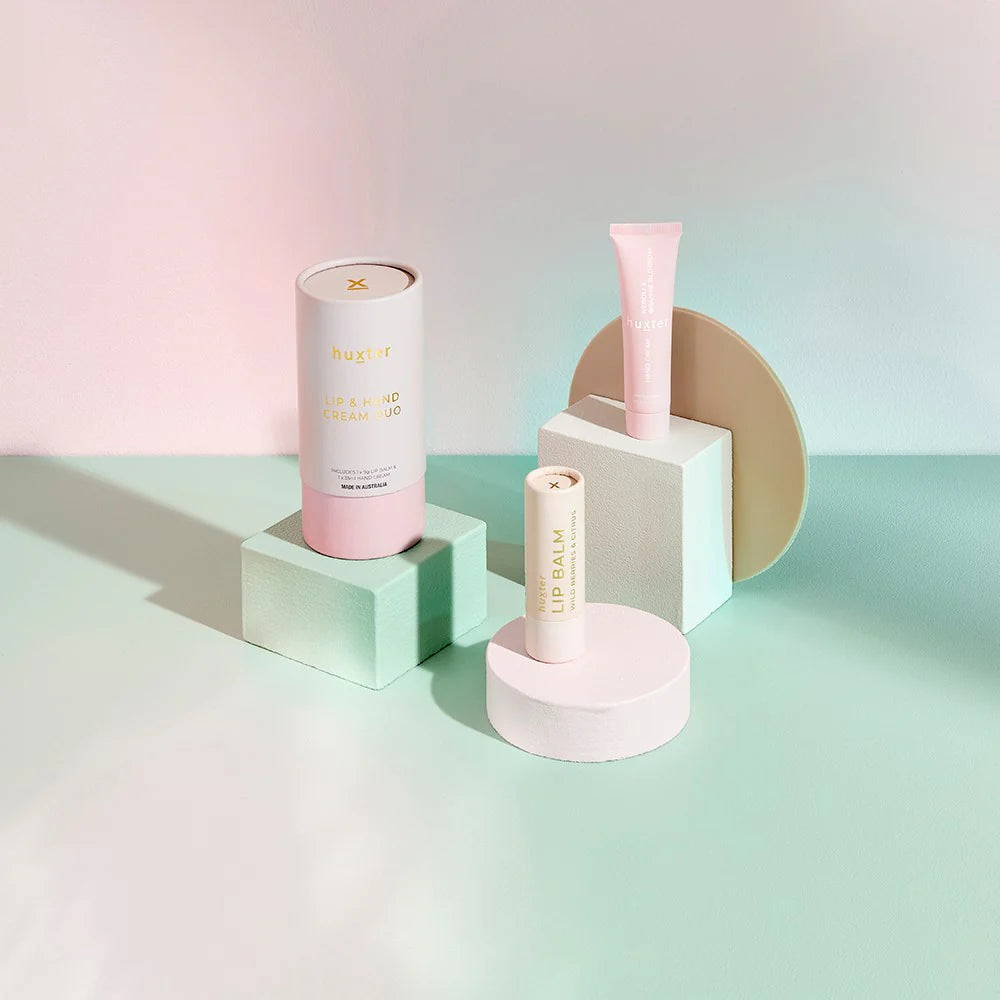 HUXTER LIP & HAND CREAM DUO - NEROLI & ORANGE BLOSSOM - THE VOGUE STORE