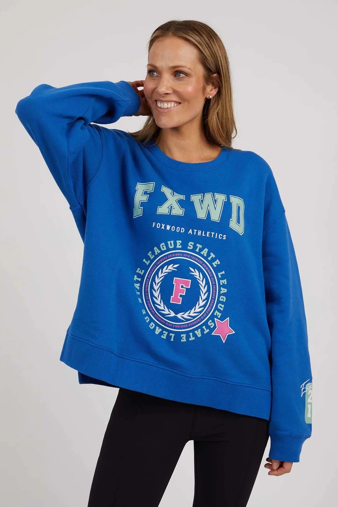 FOXWOOD GET THERE CREW - BLUE - THE VOGUE STORE