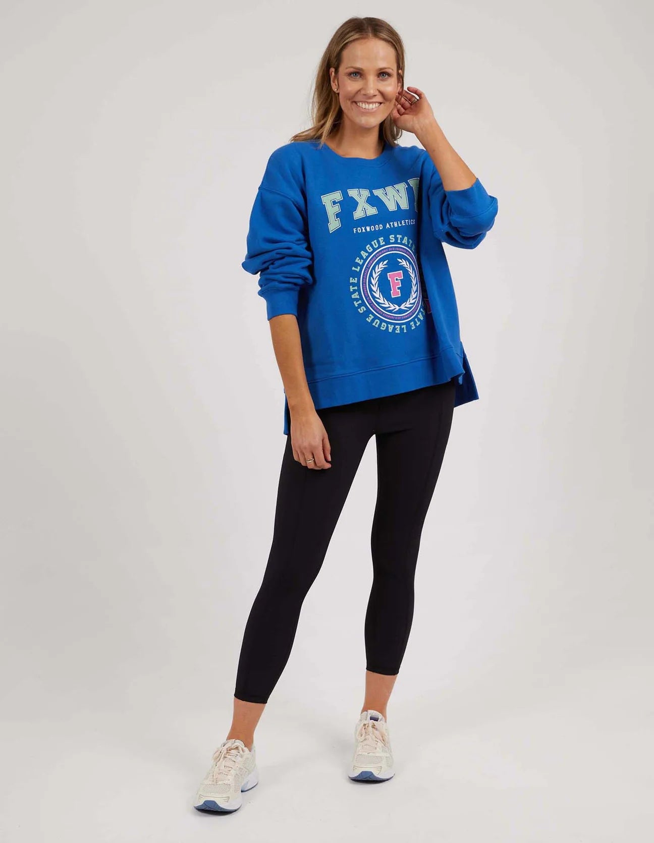 FOXWOOD GET THERE CREW - BLUE - THE VOGUE STORE