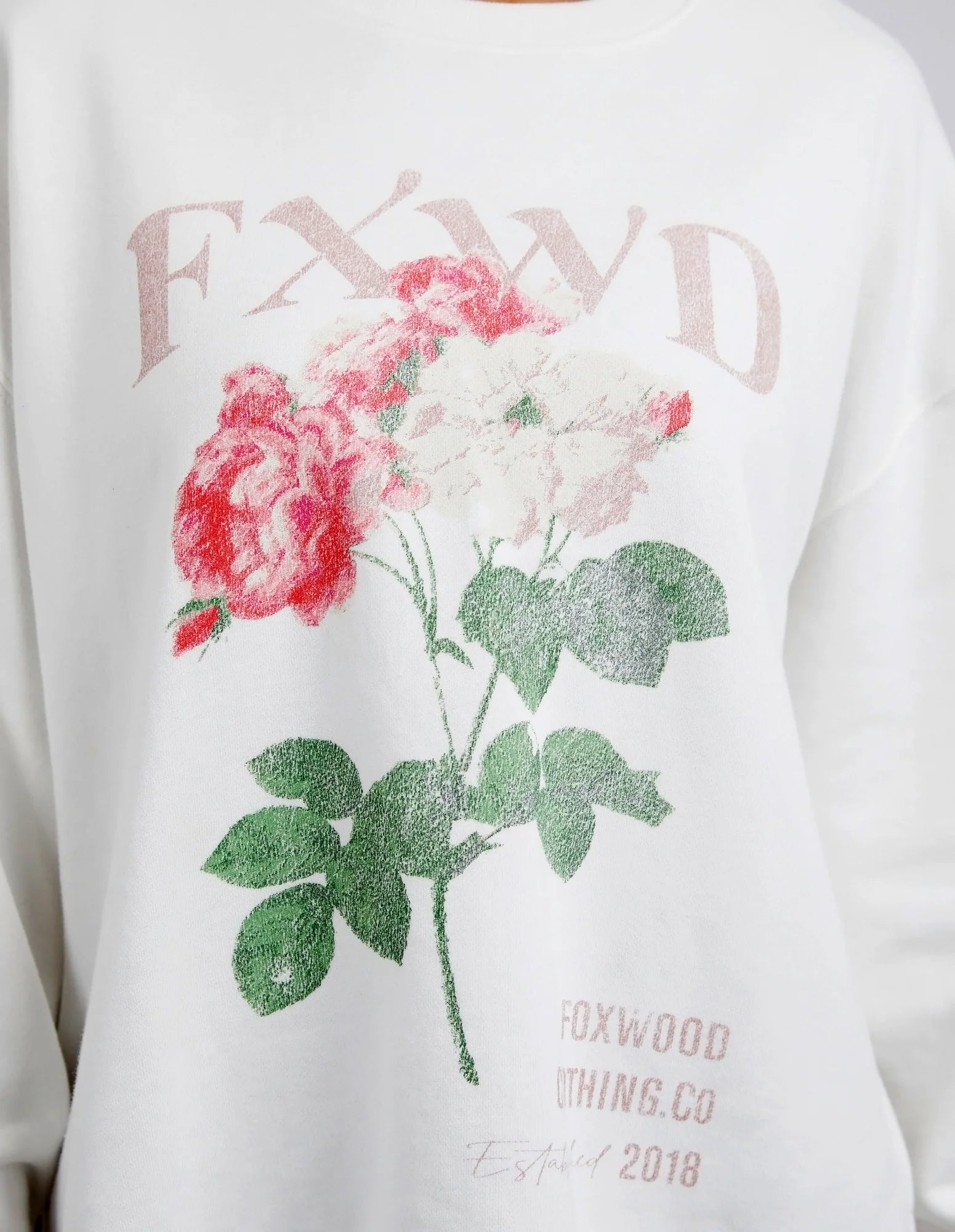 FOXWOOD ROSA CREW - VINTAGE WHITE - THE VOGUE STORE