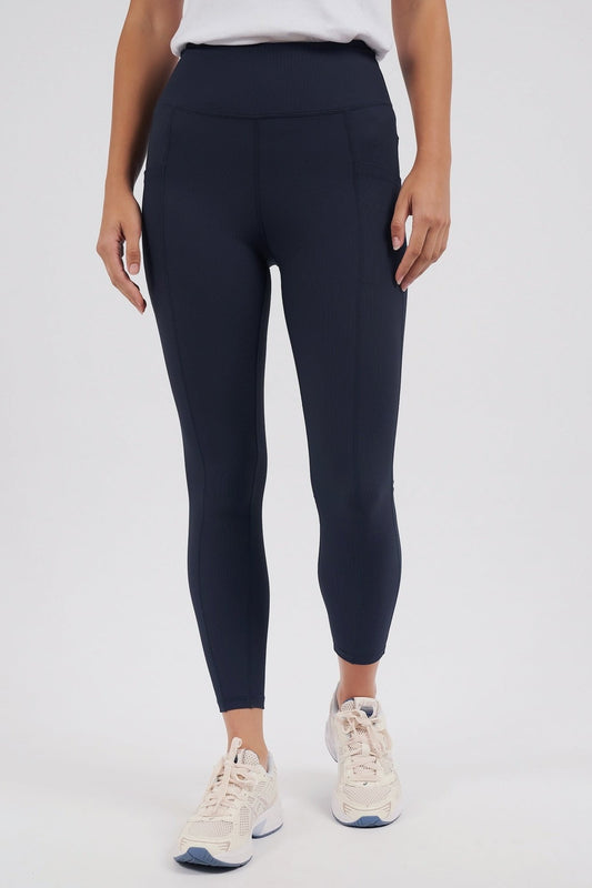 FOXWOOD LUXE RIB LEGGING - NAVY - THE VOGUE STORE