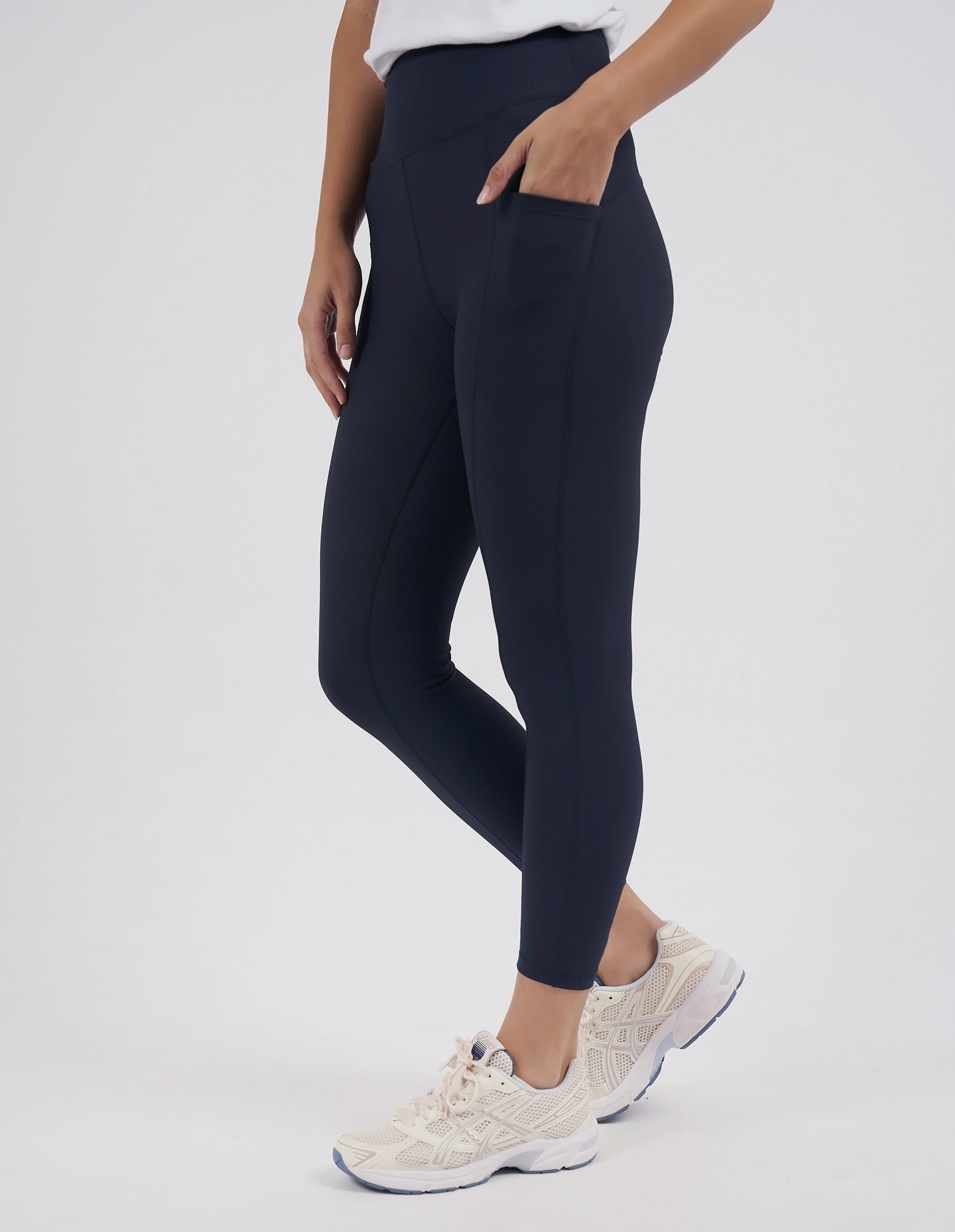 FOXWOOD LUXE RIB LEGGING - NAVY - THE VOGUE STORE