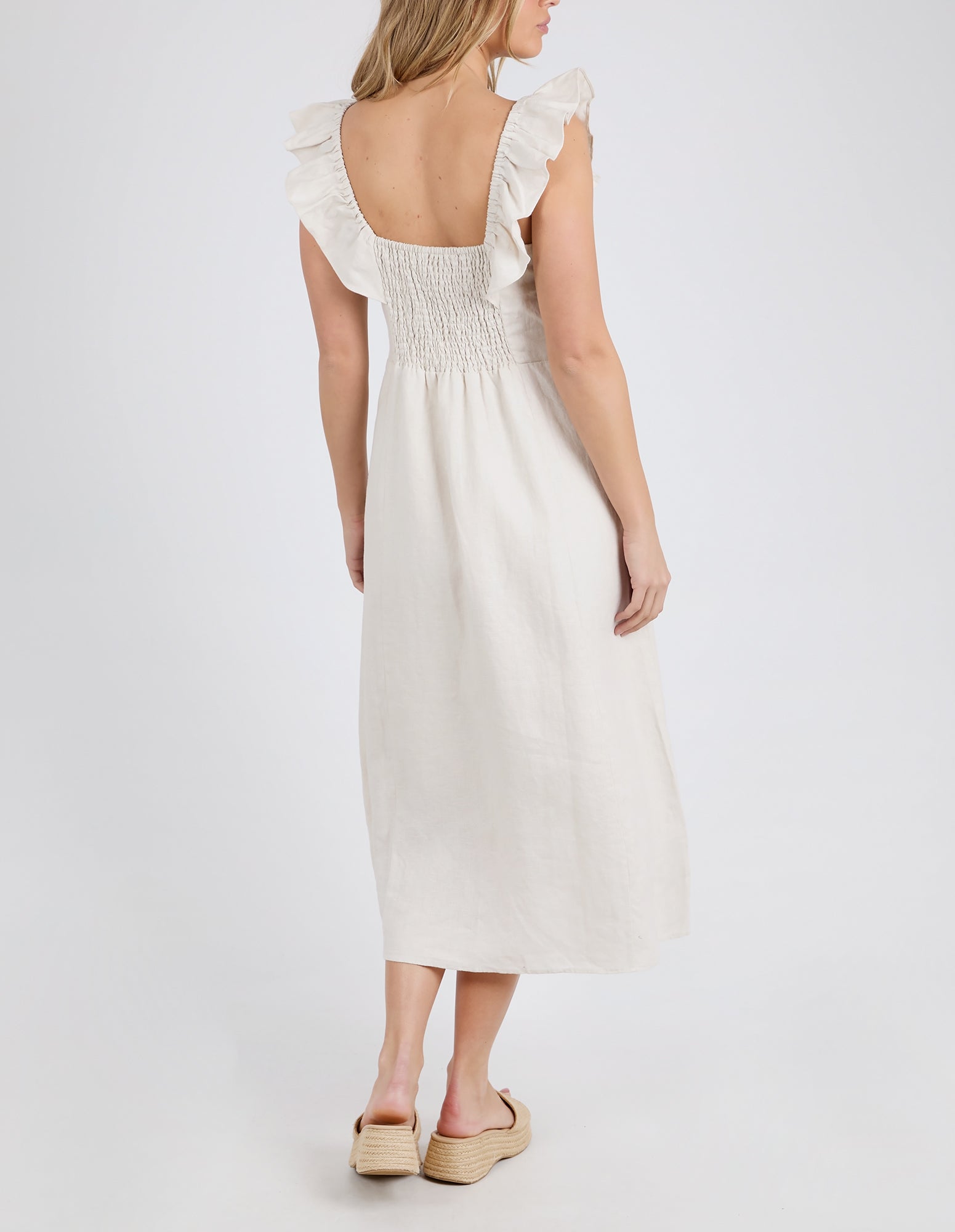 FOXWOOD BONIFACIO DRESS - OAT - THE VOGUE STORE