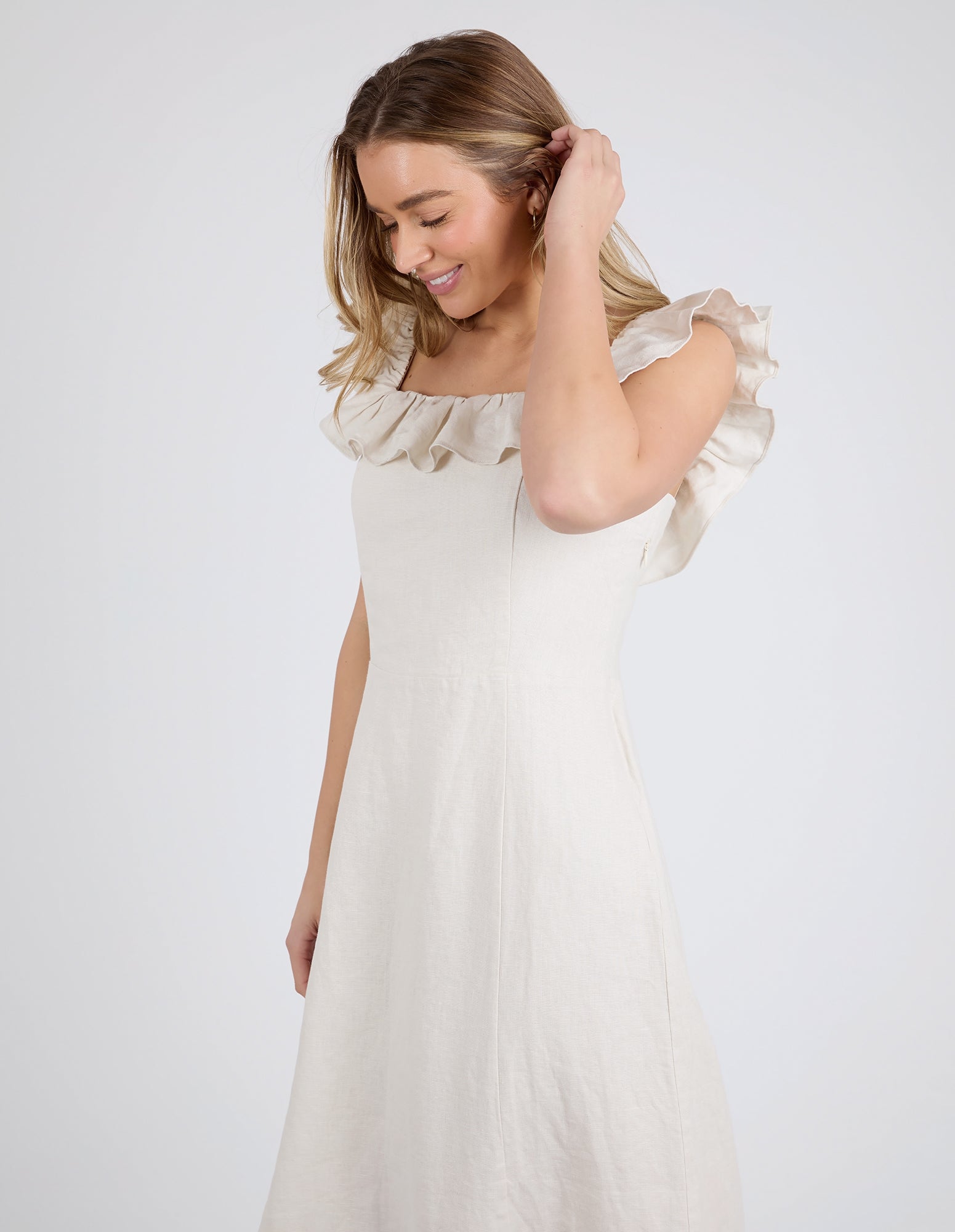 FOXWOOD BONIFACIO DRESS - OAT - THE VOGUE STORE