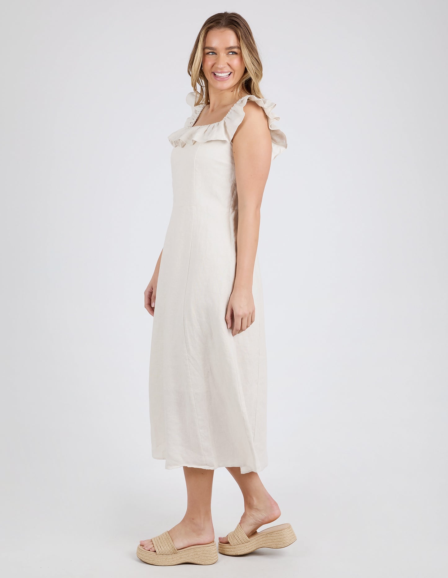 FOXWOOD BONIFACIO DRESS - OAT - THE VOGUE STORE