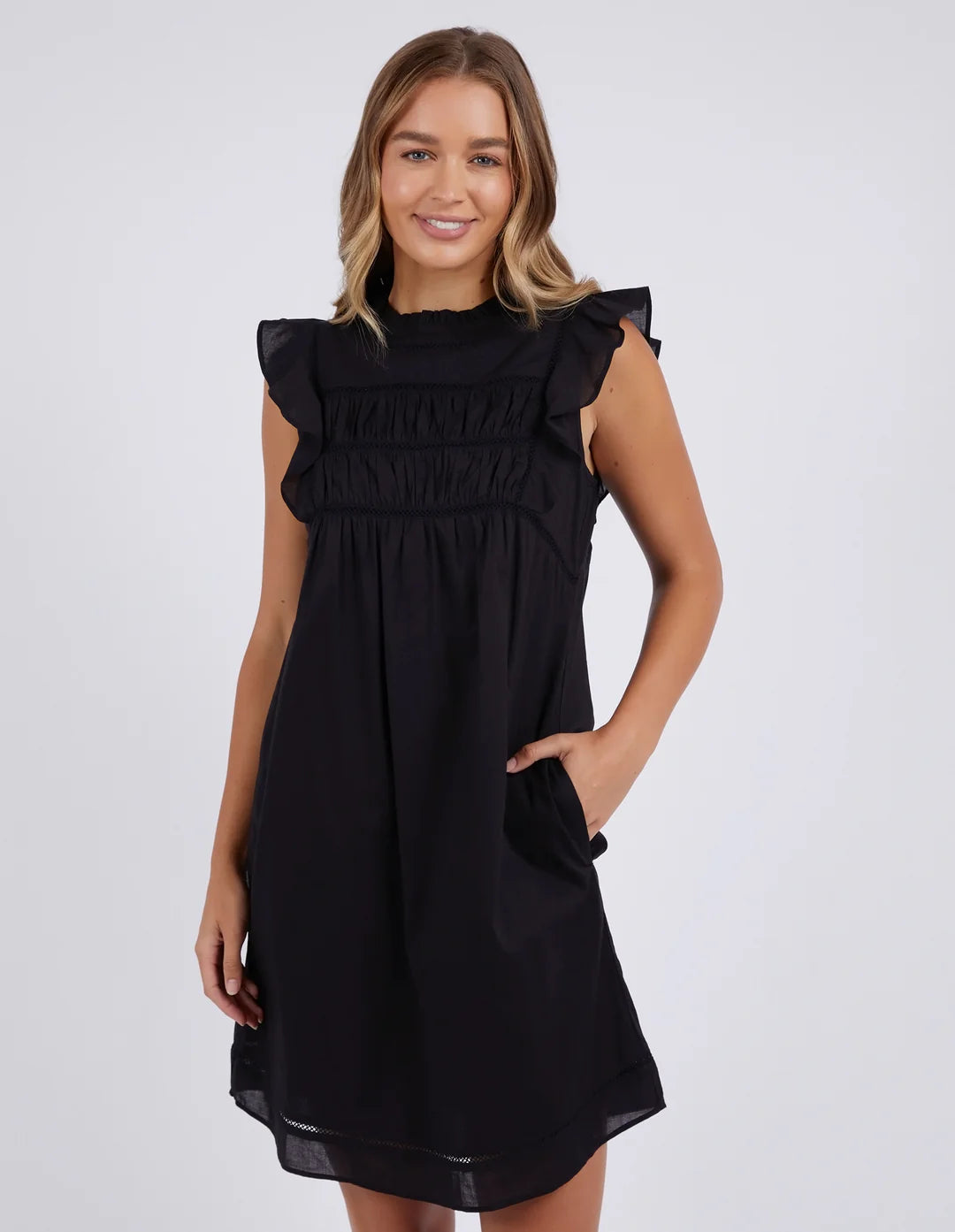 FOXWOOD FREYA DRESS - BLACK - THE VOGUE STORE