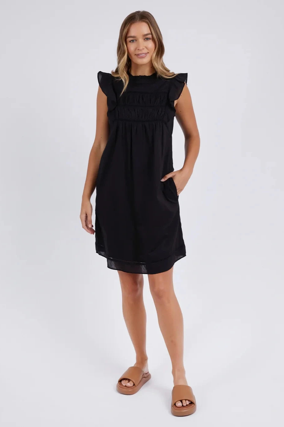 FOXWOOD FREYA DRESS - BLACK - THE VOGUE STORE