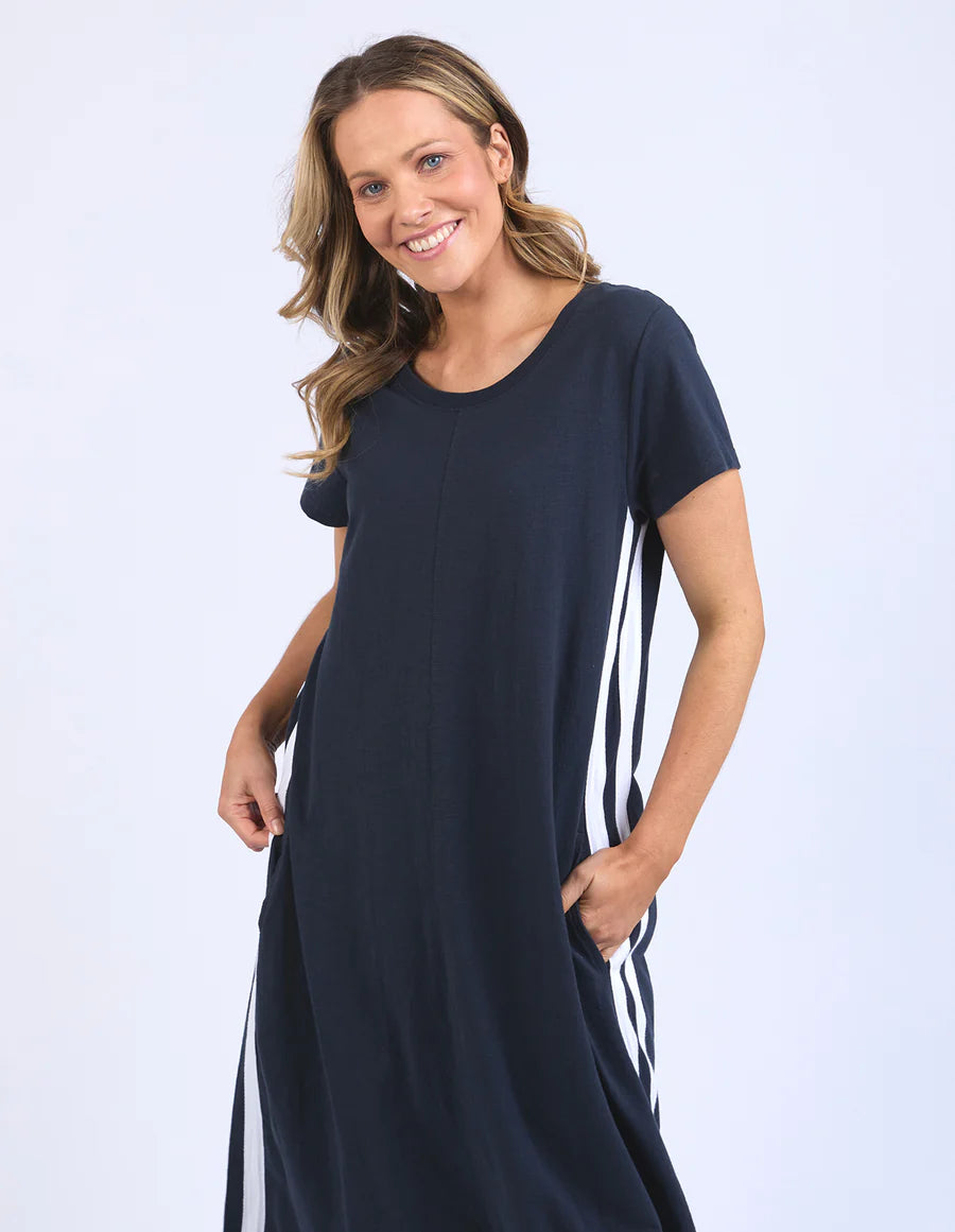 FOXWOOD RECOVERY DRESS - NAVY - THE VOGUE STORE