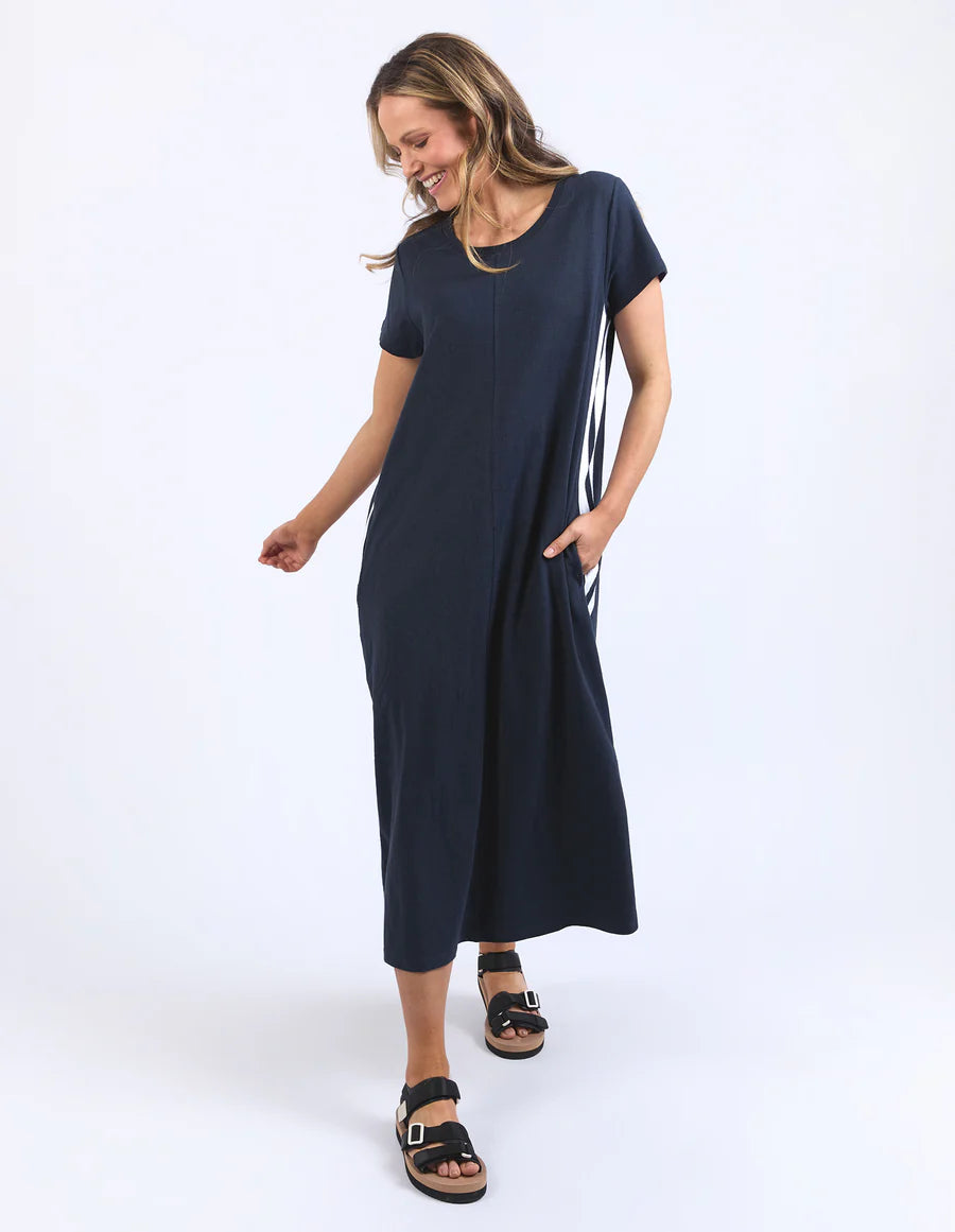 FOXWOOD RECOVERY DRESS - NAVY - THE VOGUE STORE