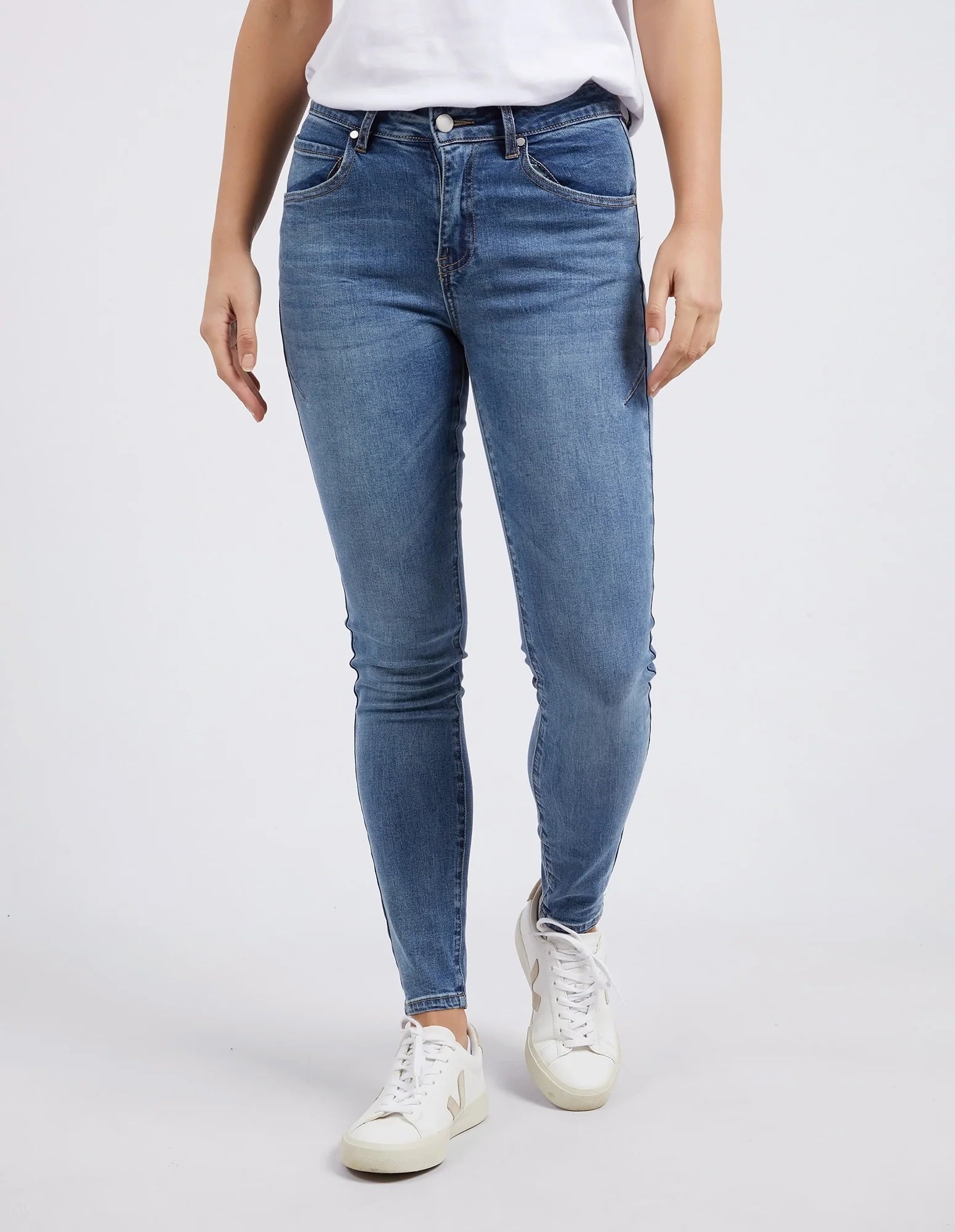 FOXWOOD CITY JEAN - BLUE - THE VOGUE STORE