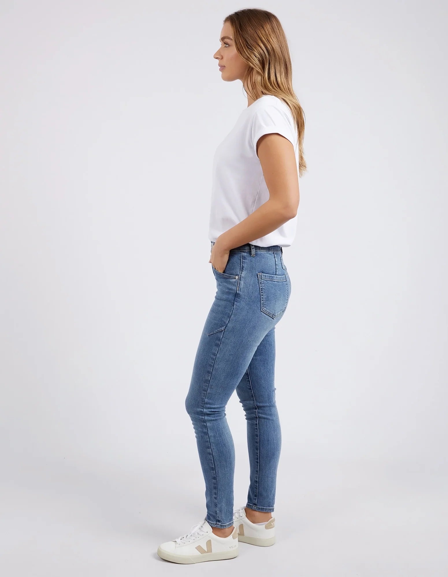 FOXWOOD CITY JEAN - BLUE - THE VOGUE STORE