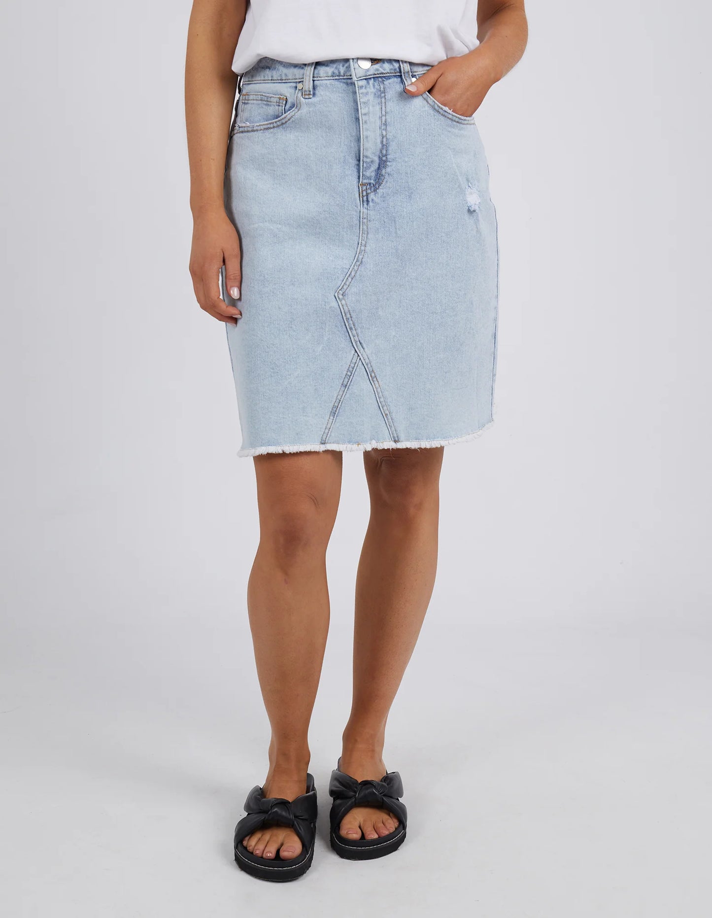 FOXWOOD BELLE SKIRT - LIGHT BLUE - THE VOGUE STORE