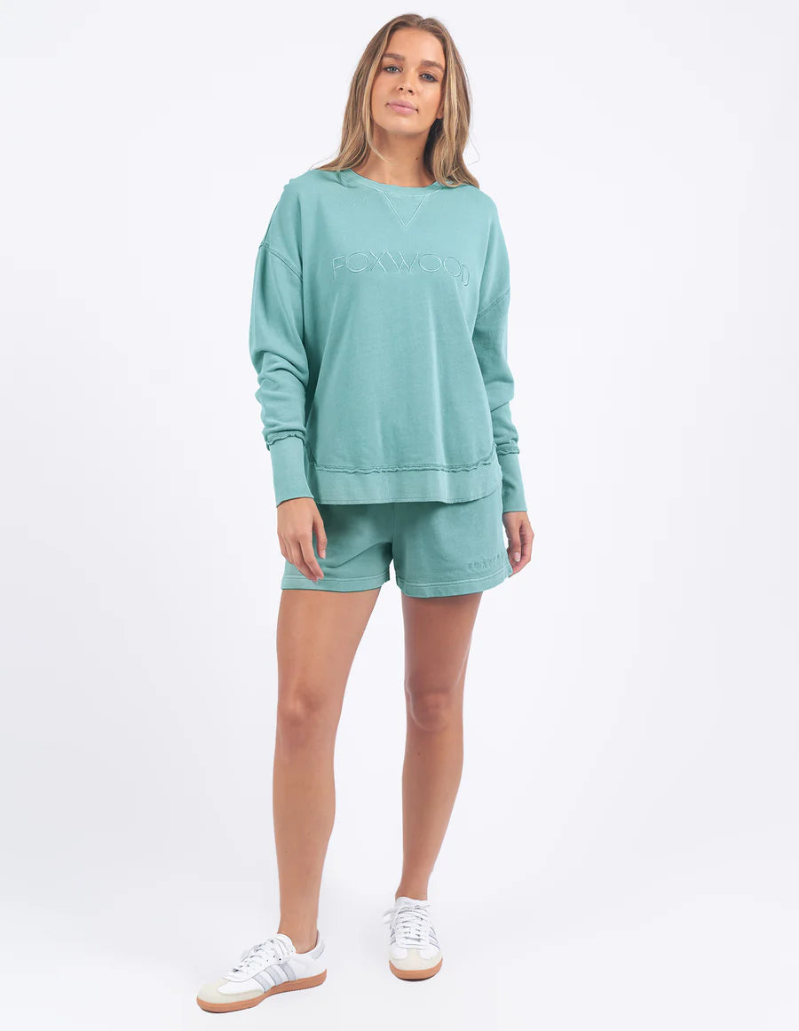 FOXWOOD SIMPLIFIED CREW - SKY - THE VOGUE STORE