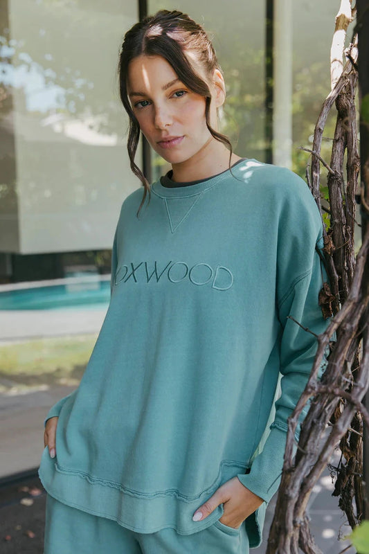 FOXWOOD SIMPLIFIED CREW - SKY - THE VOGUE STORE