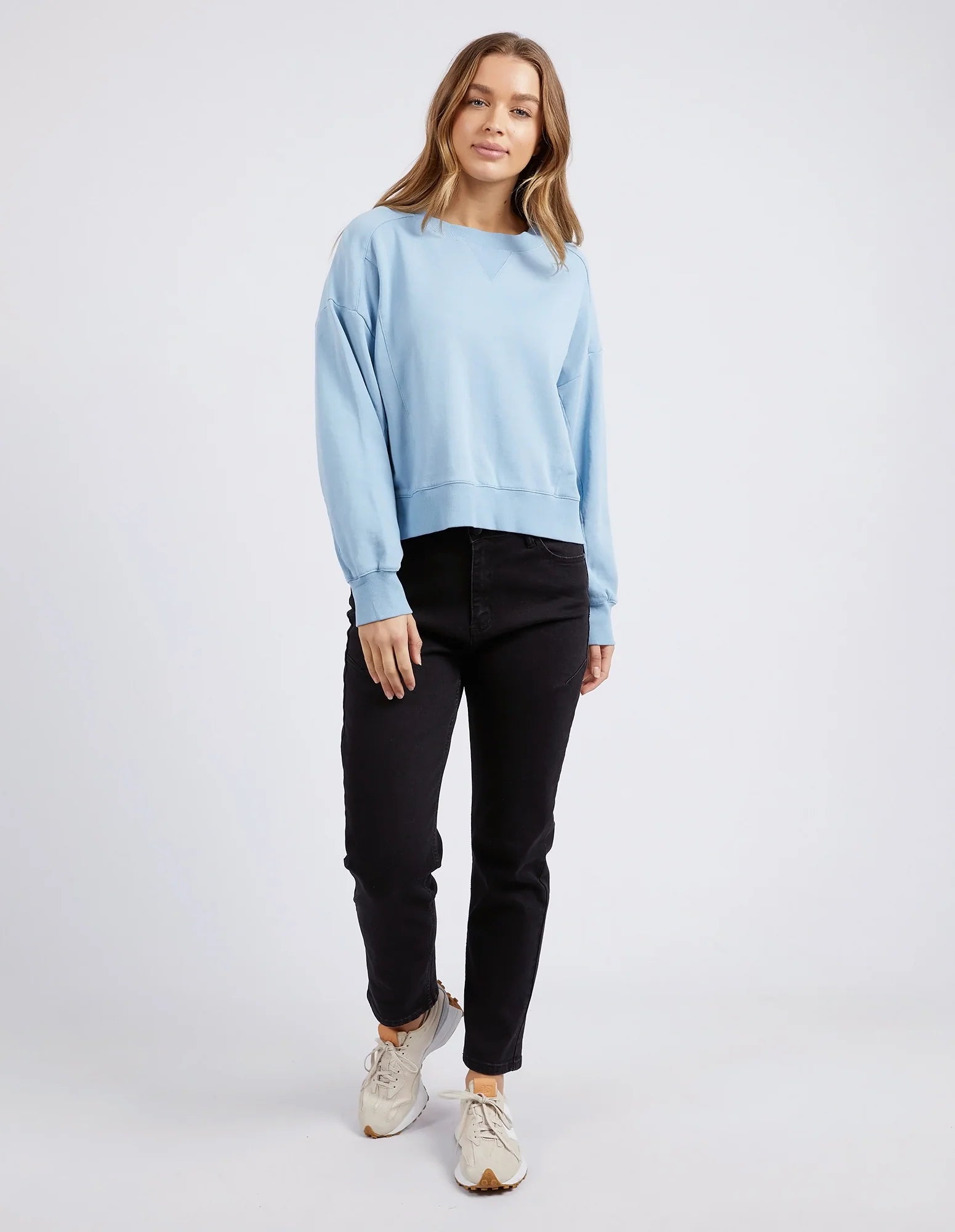 FOXWOOD CECILE CREW - LIGHT BLUE - THE VOGUE STORE