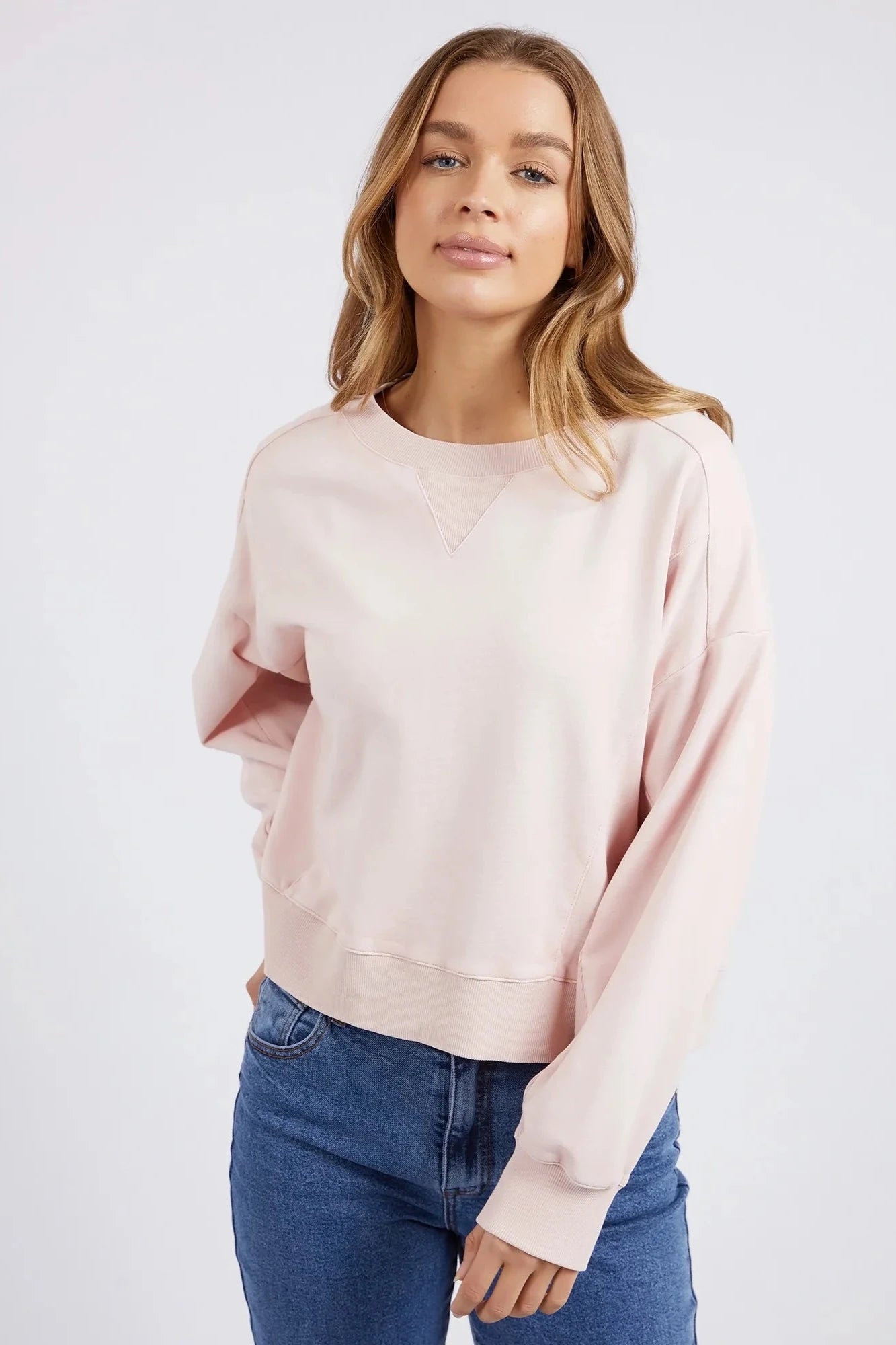 FOXWOOD CECILE CREW - PALE PINK - THE VOGUE STORE