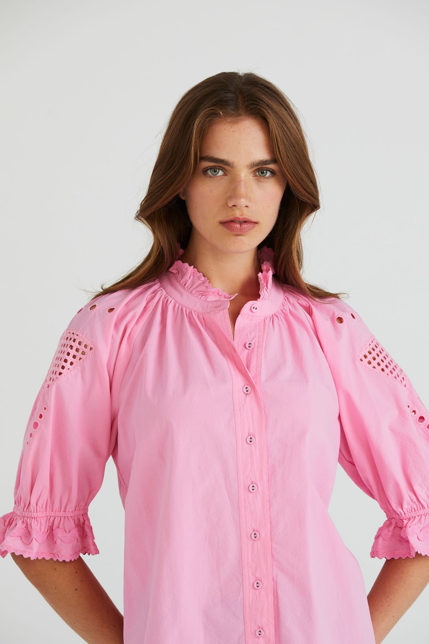 LANIA ISSEY SHIRT - PINK - THE VOGUE STORE