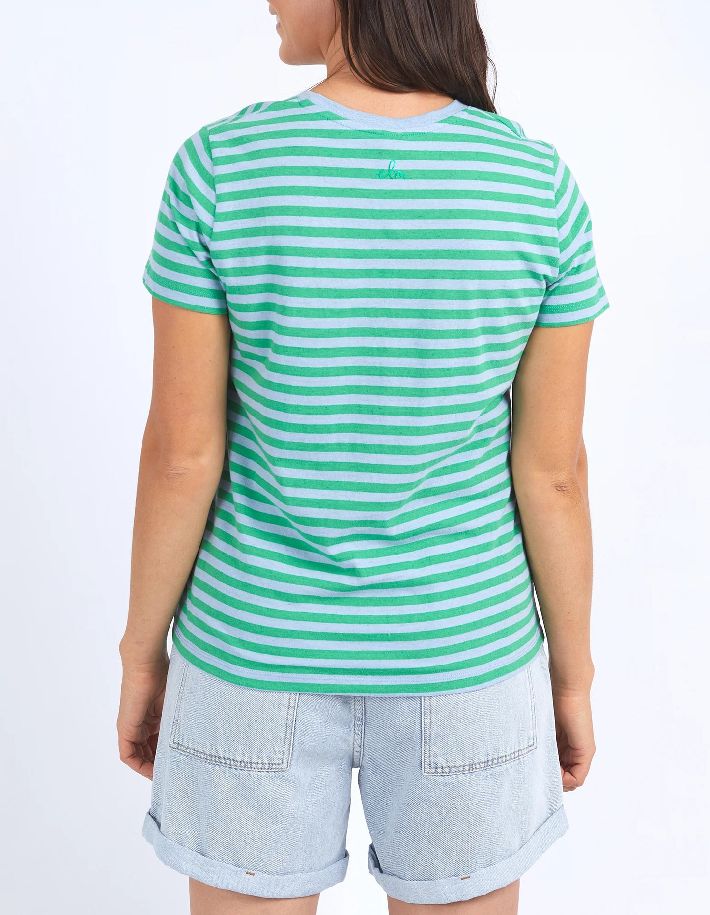 ELM SHINING LIGHT TEE - DREAM BLUE & GREEN - THE VOGUE STORE