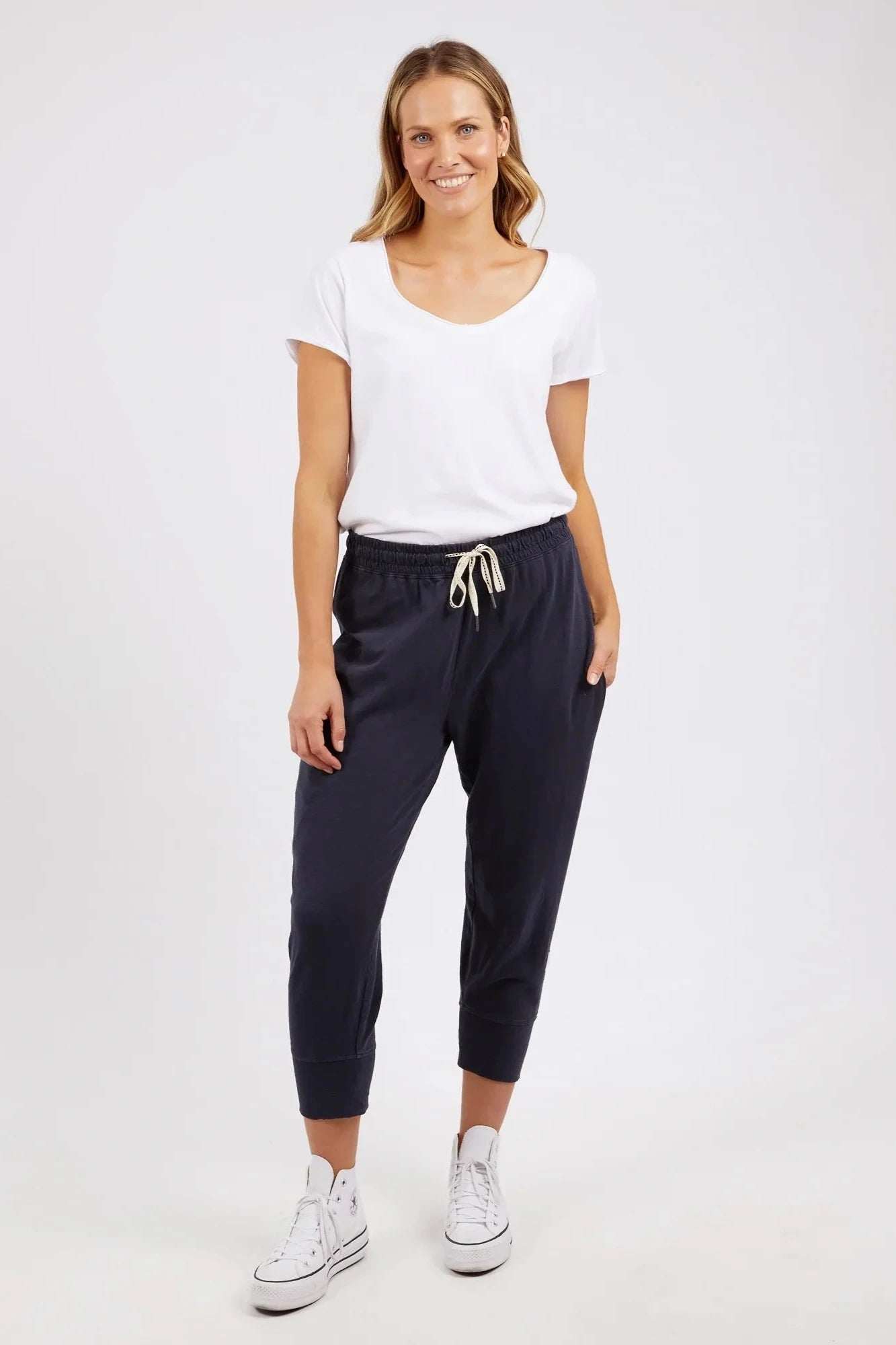 ELM BRUNCH PANT - NAVY - THE VOGUE STORE