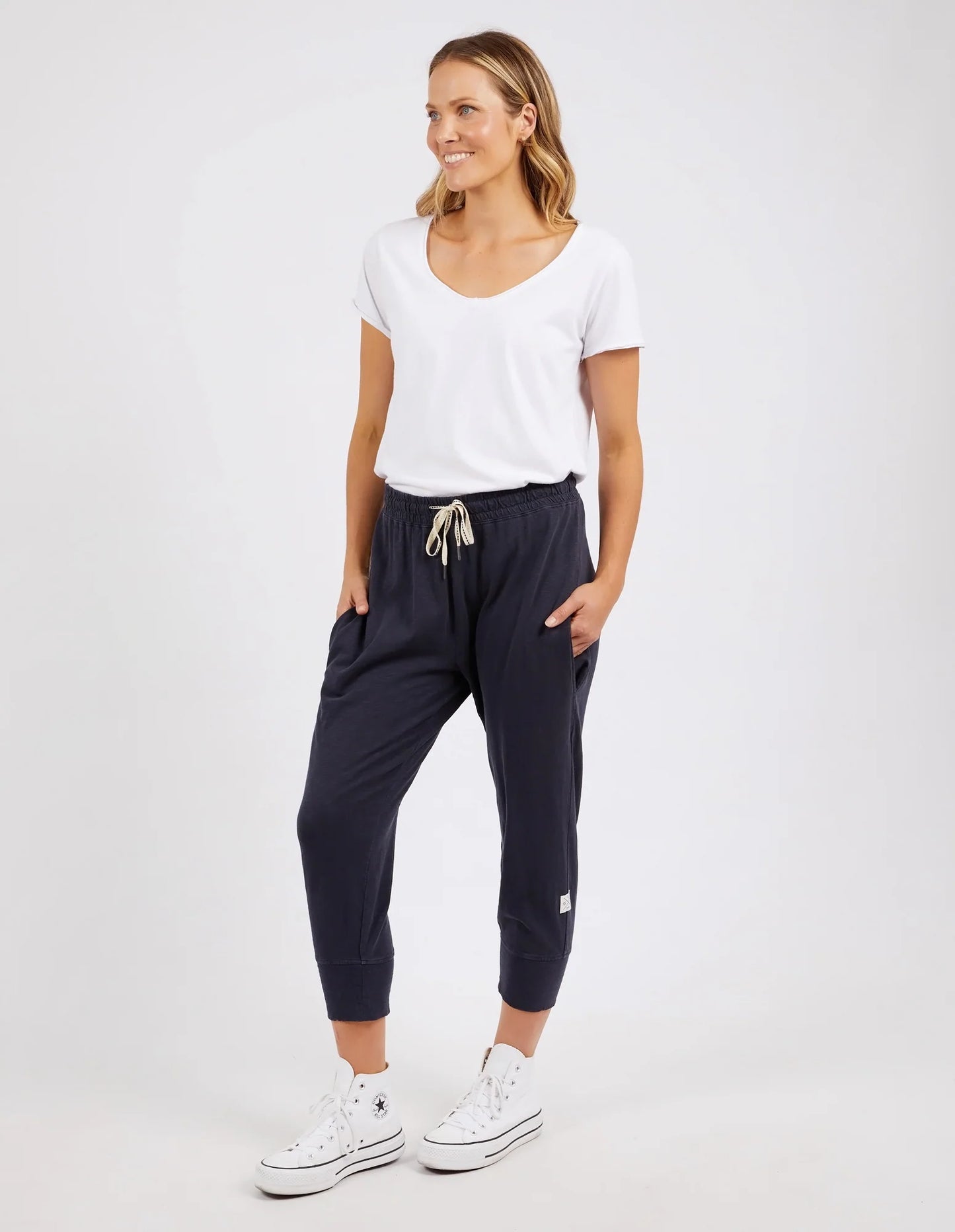 ELM BRUNCH PANT - NAVY - THE VOGUE STORE