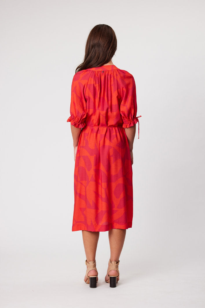 DESIGN NATION SAVANNA DRESS - RASPBERRY - THE VOGUE STORE