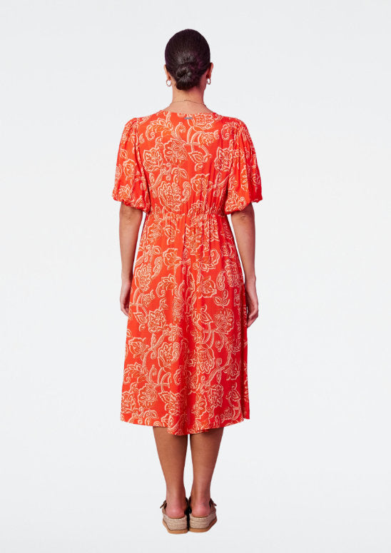 NEWPORT HARMONY DRESS - TANGERINE MIX