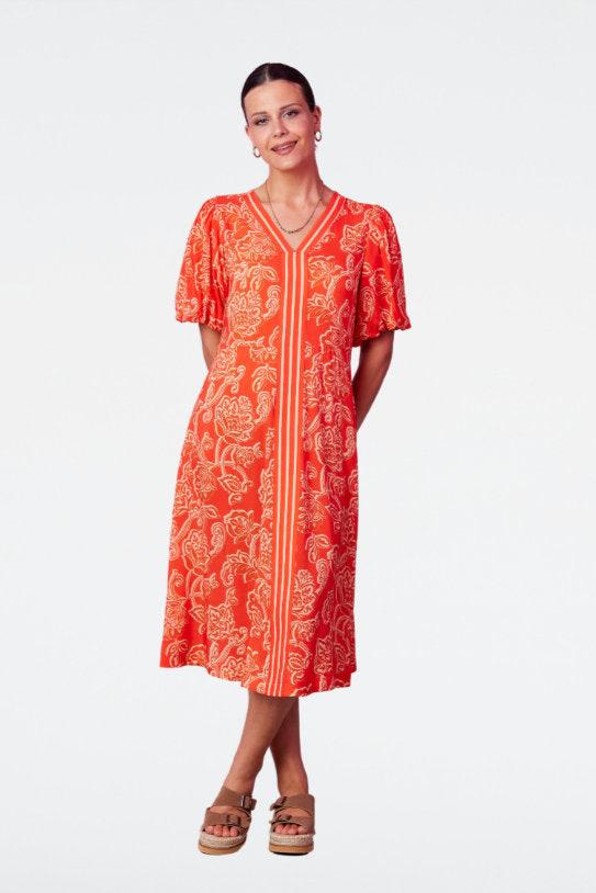 NEWPORT HARMONY DRESS - TANGERINE MIX