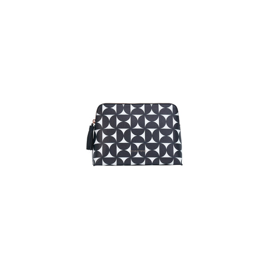 VANITY BAG LARGE BLACK & WHITE GEOMETRIC