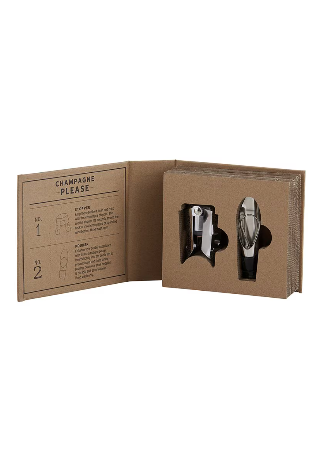 CARDBOARD BOOK SET - CHAMPAGNE PLEASE - THE VOGUE STORE