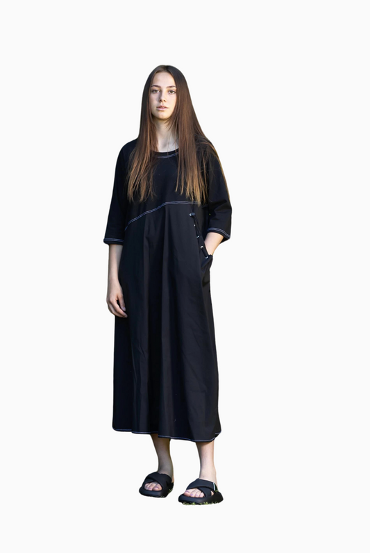 DEEANNE HOBBS OBSERVE DRESS - BLACK - THE VOGUE STORE