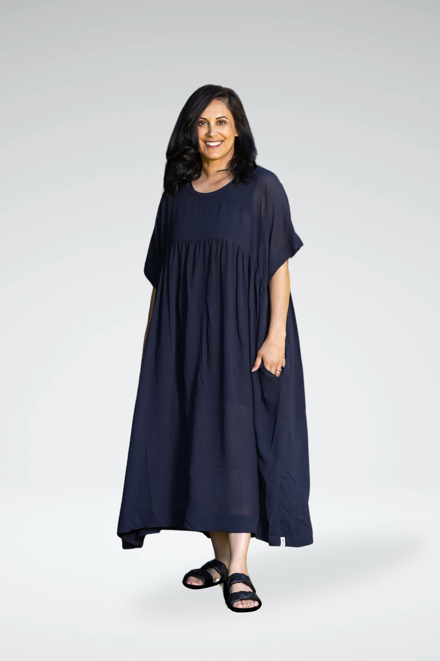 DEEANNE HOBBS URBAN DRESS - NAVY