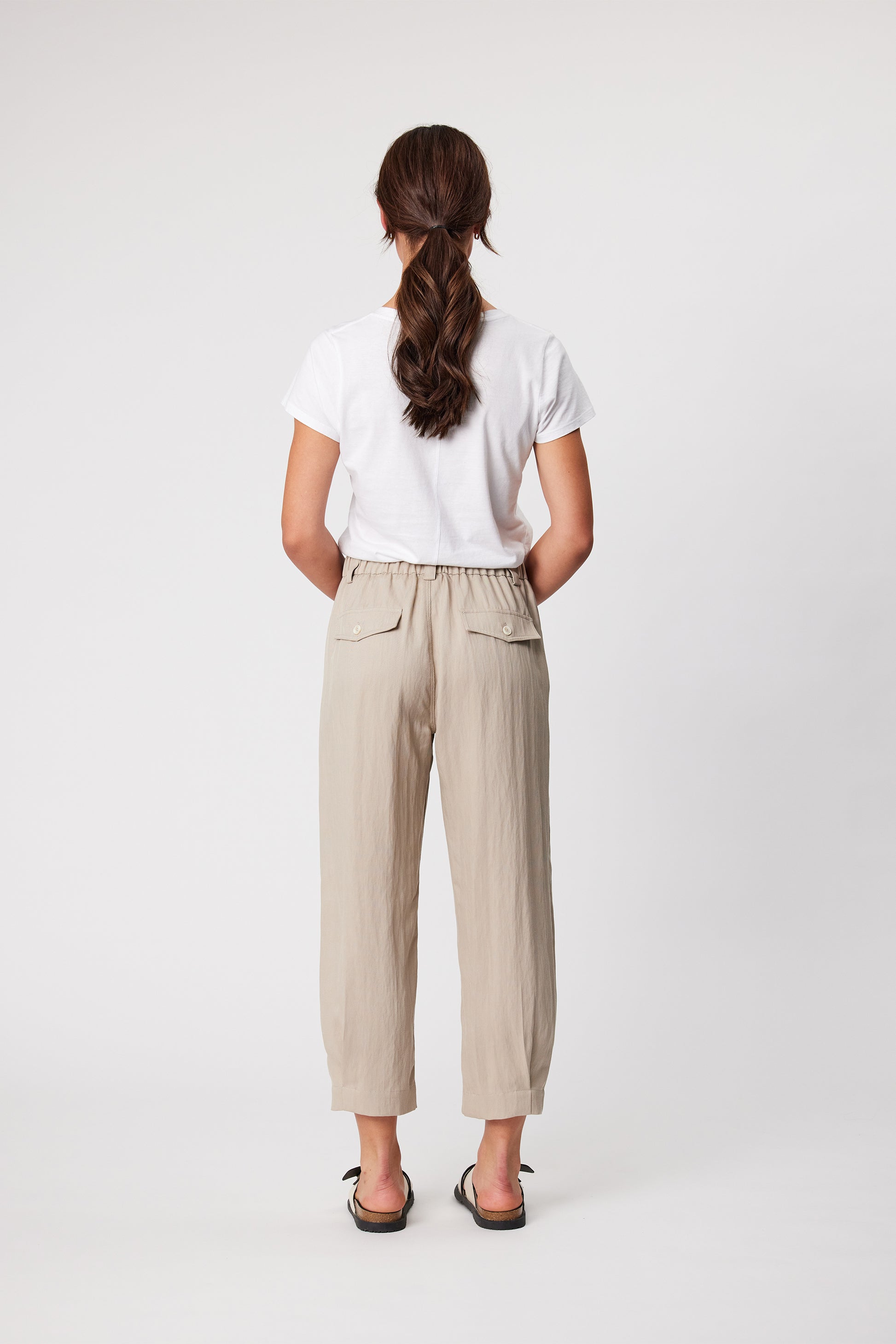 DESIGN NATION PIVOT PANT - SAND - THE VOGUE STORE