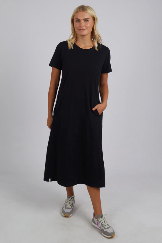 ELM ADIRA DRESS - BLACK - THE VOGUE STORE