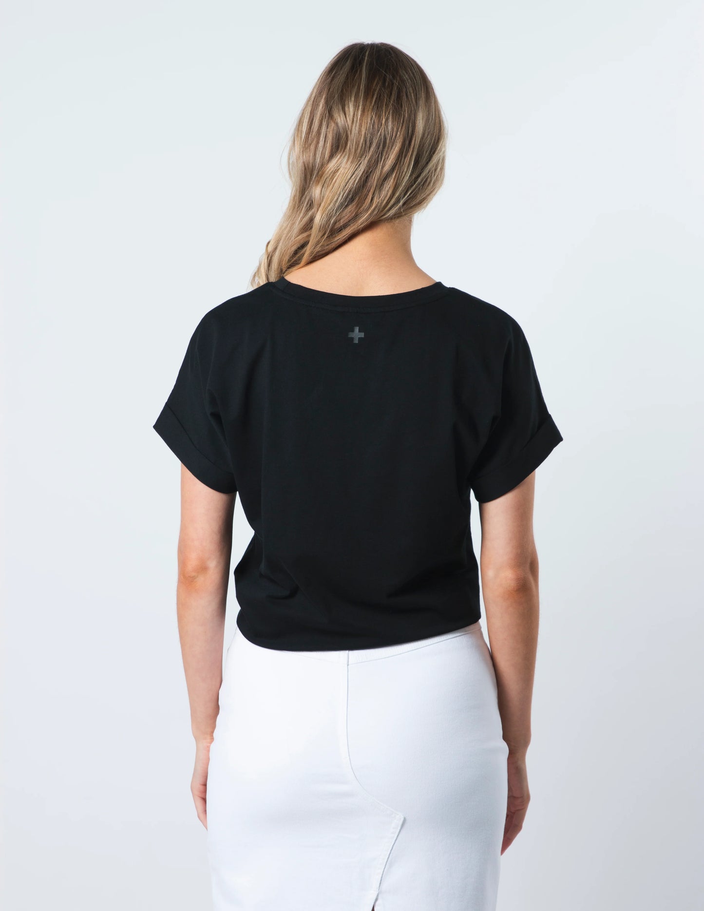 STELLA + GEMMA TIE TOP - BLACK - THE VOGUE STORE