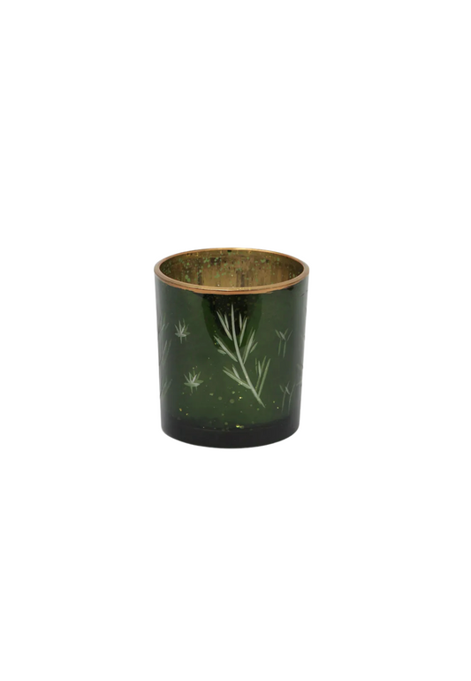 ETCHED VOTIVE GREEN - SMALL