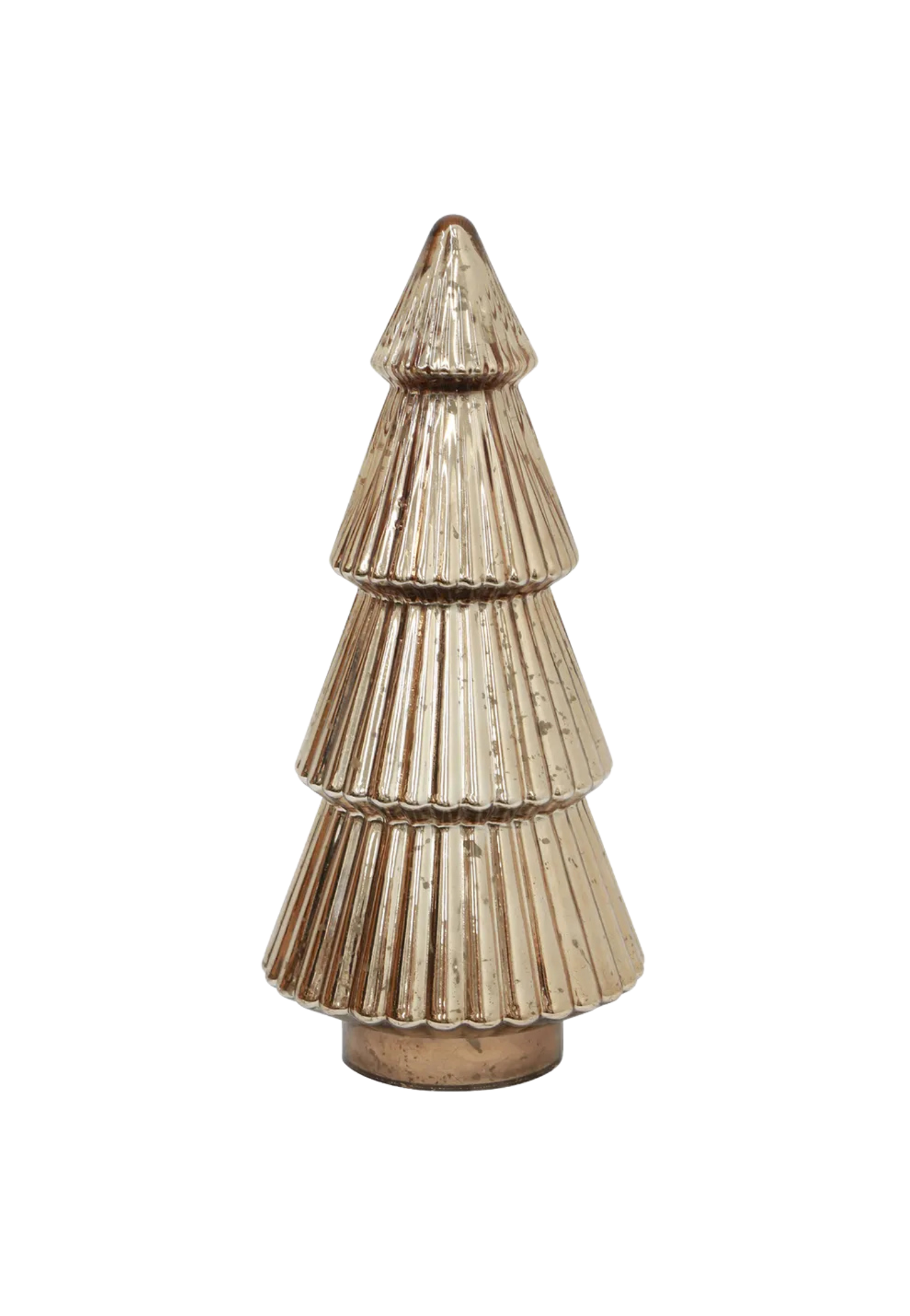 TIERED GLASS CHRISTMAS TREE - LARGE - THE VOGUE STORE