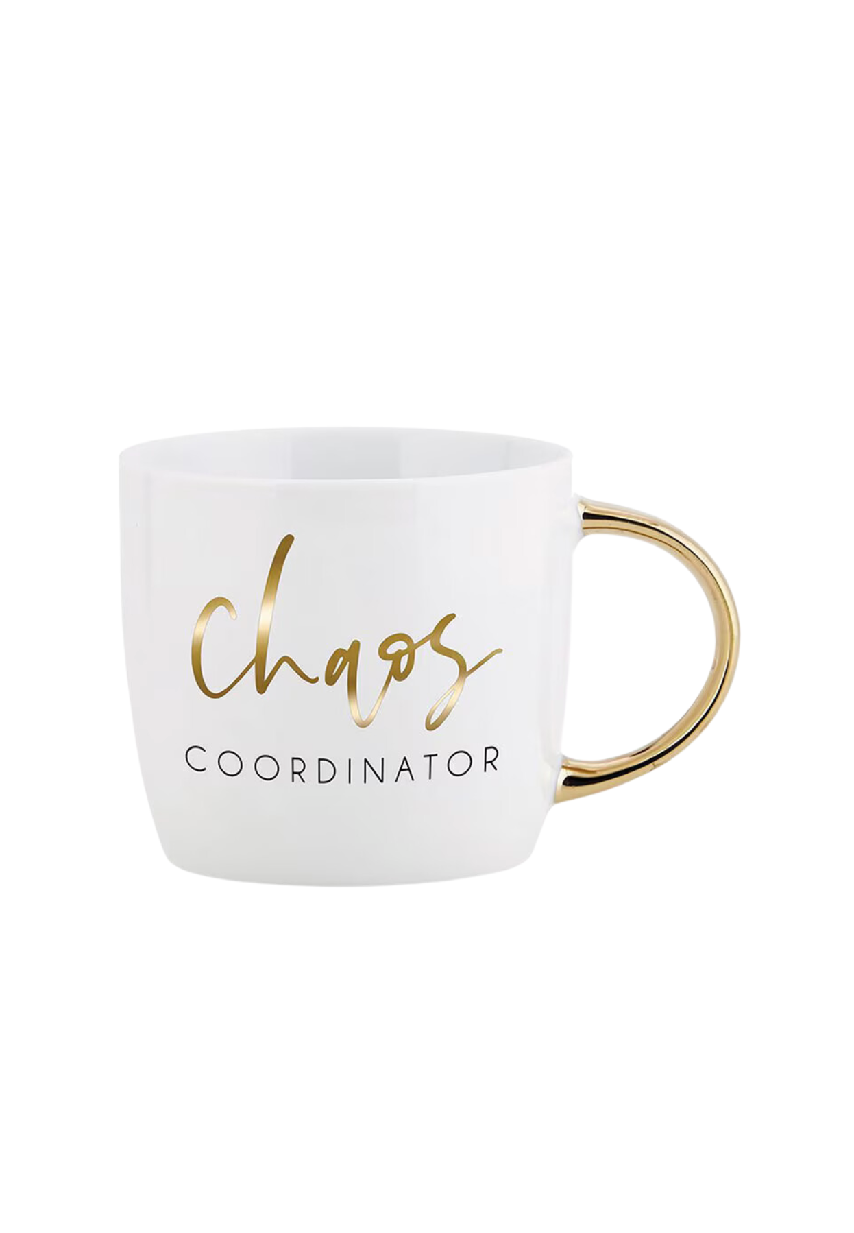 GOLD HANDLED MUG - CHAOS CO ORDINATOR