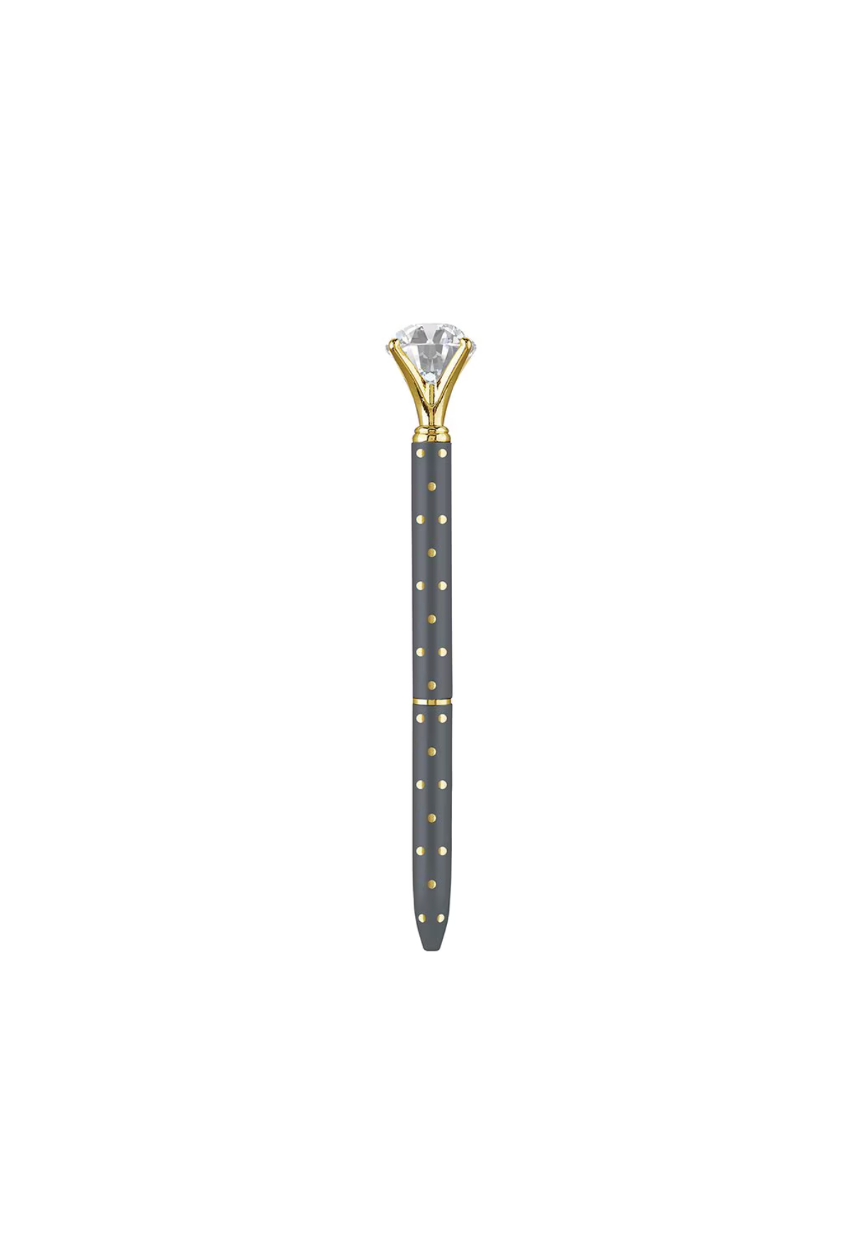 ARTISANAL GEM PEN - GREY W/ GOLD SPOT - THE VOGUE STORE