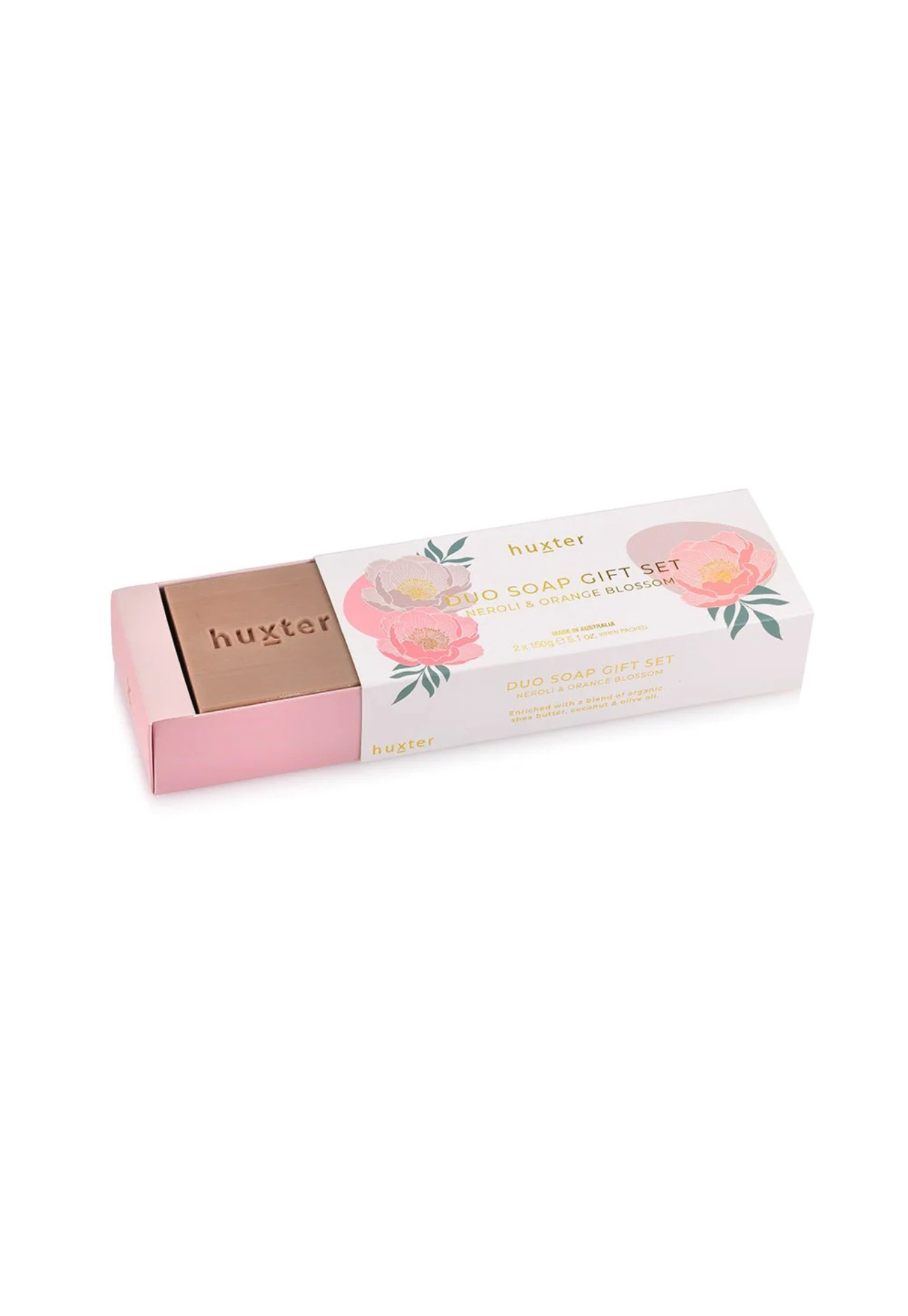 HUXTER DUO SOAP GIFT SET - NEROLI & ORANGE BLOSSOM - THE VOGUE STORE