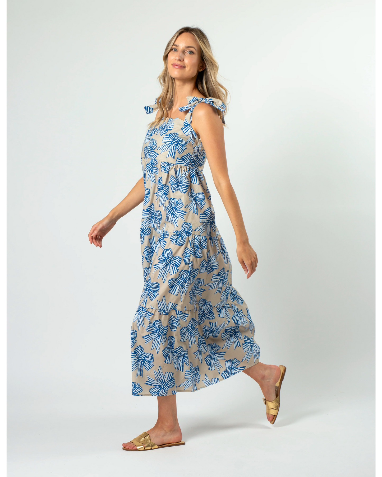 STELLA + GEMMA IVY DRESS - BOWTIFUL BLUE - THE VOGUE STORE